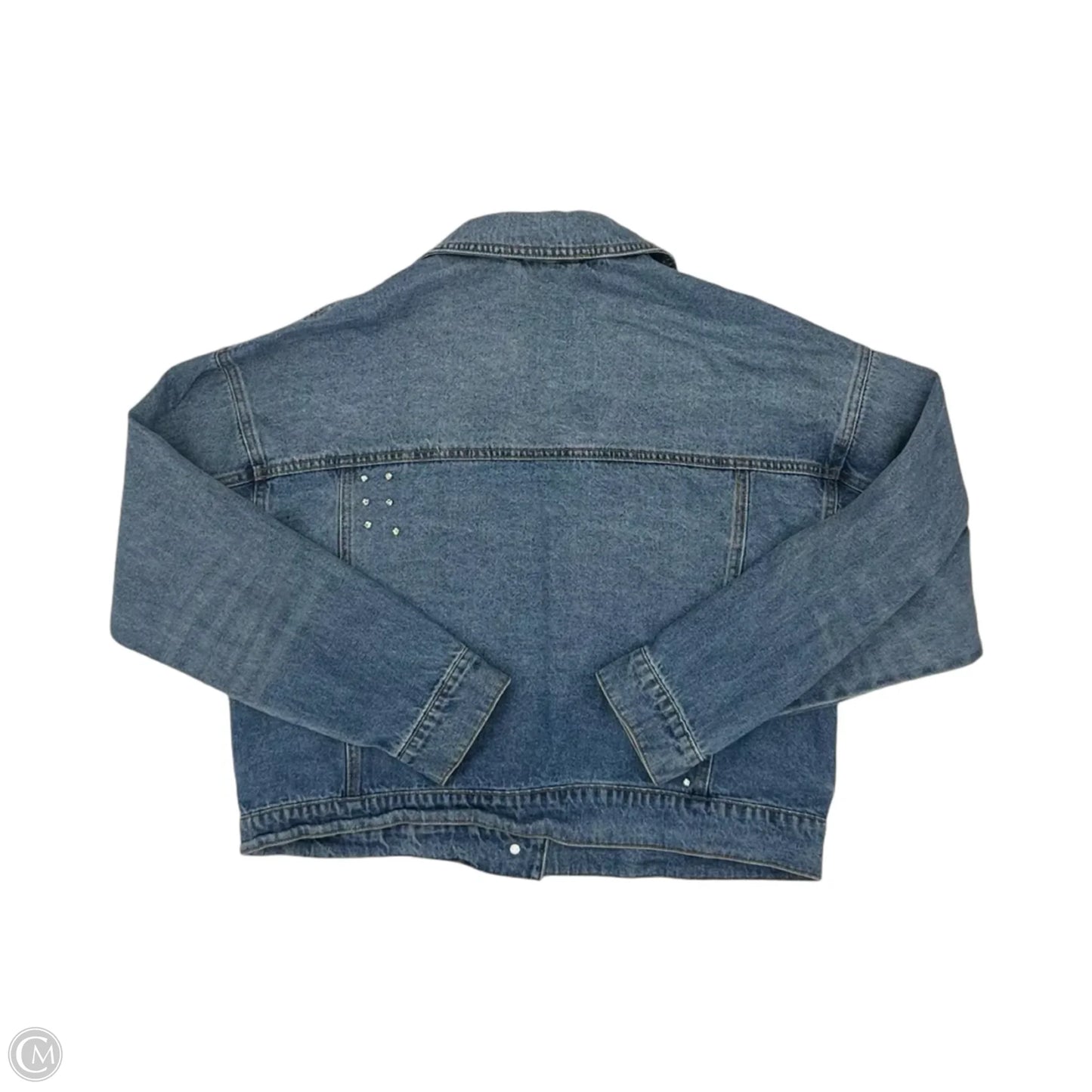 Jacket Denim By Clothes Mentor In Blue Denim, Size: L
