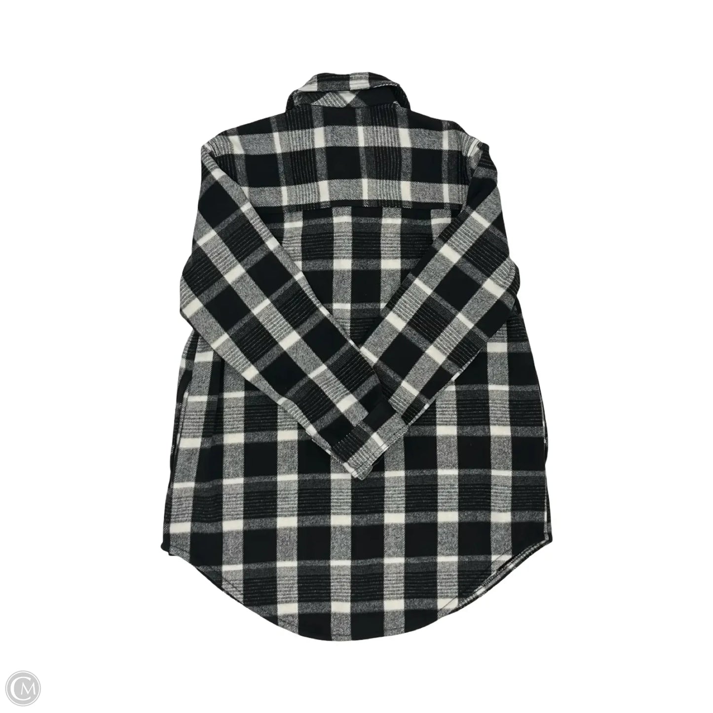Jacket Shirt By Old Navy In Black & White, Size: M