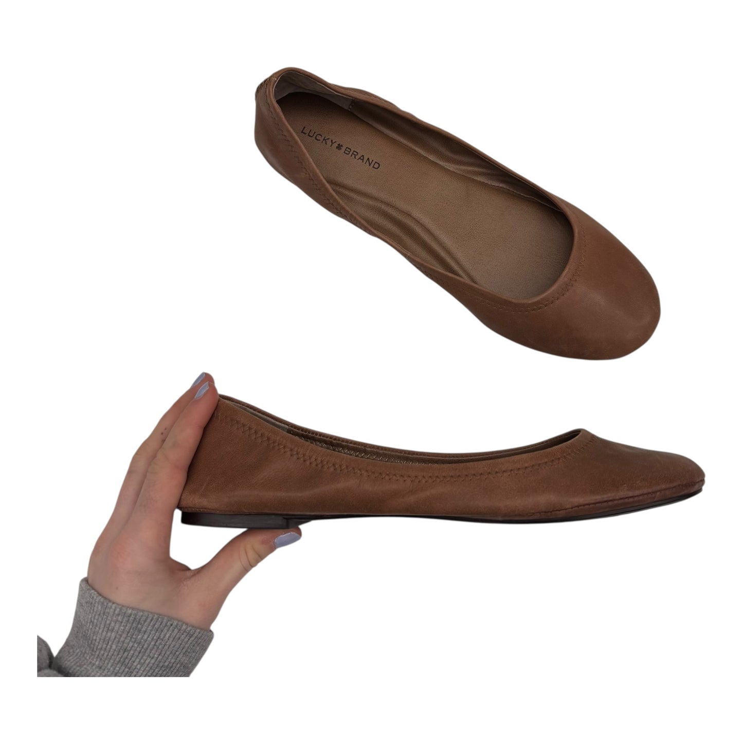 Shoes Flats By Lucky Brand In Brown, Size:11