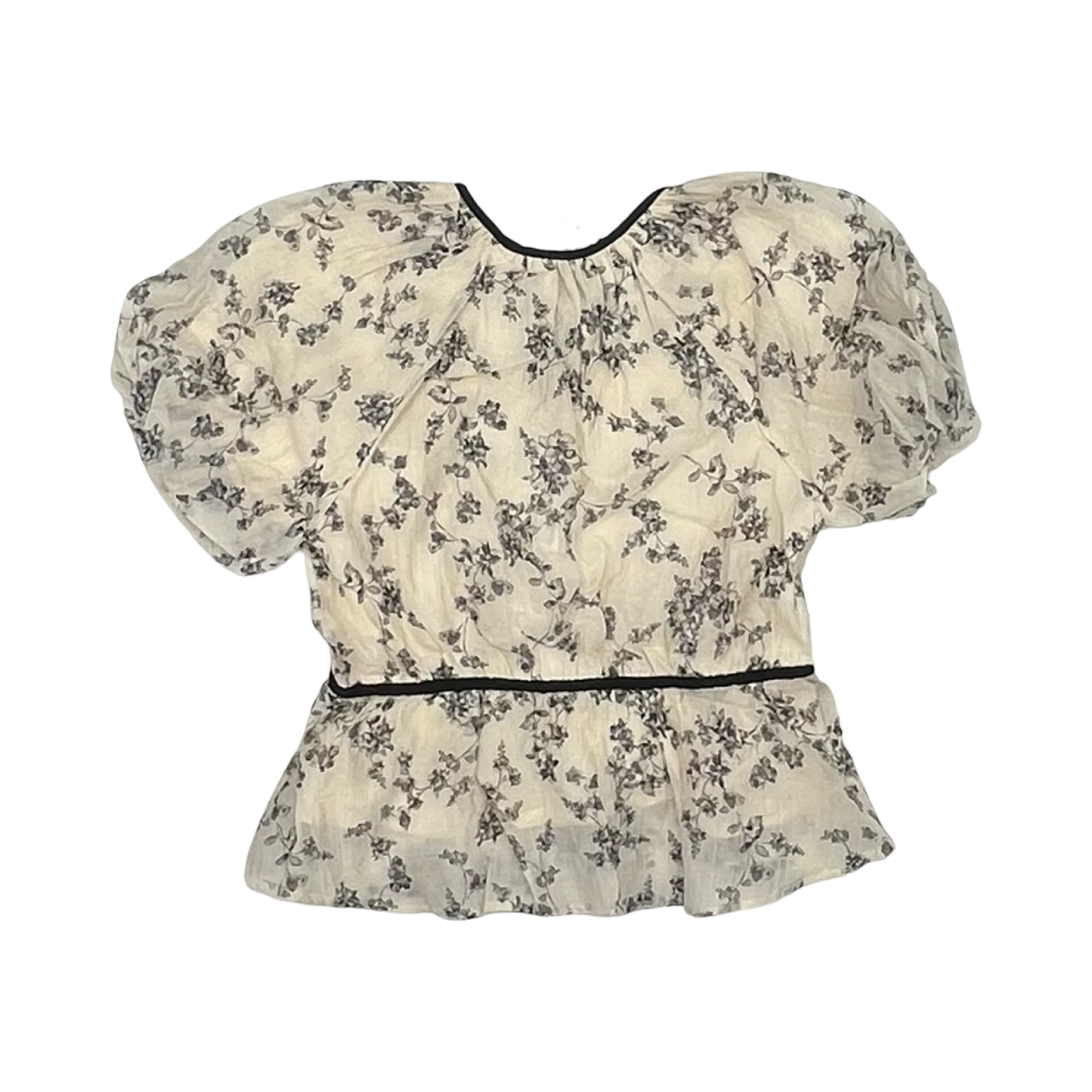 Blouse Ss By Hayden La In Black & Cream, Size:S