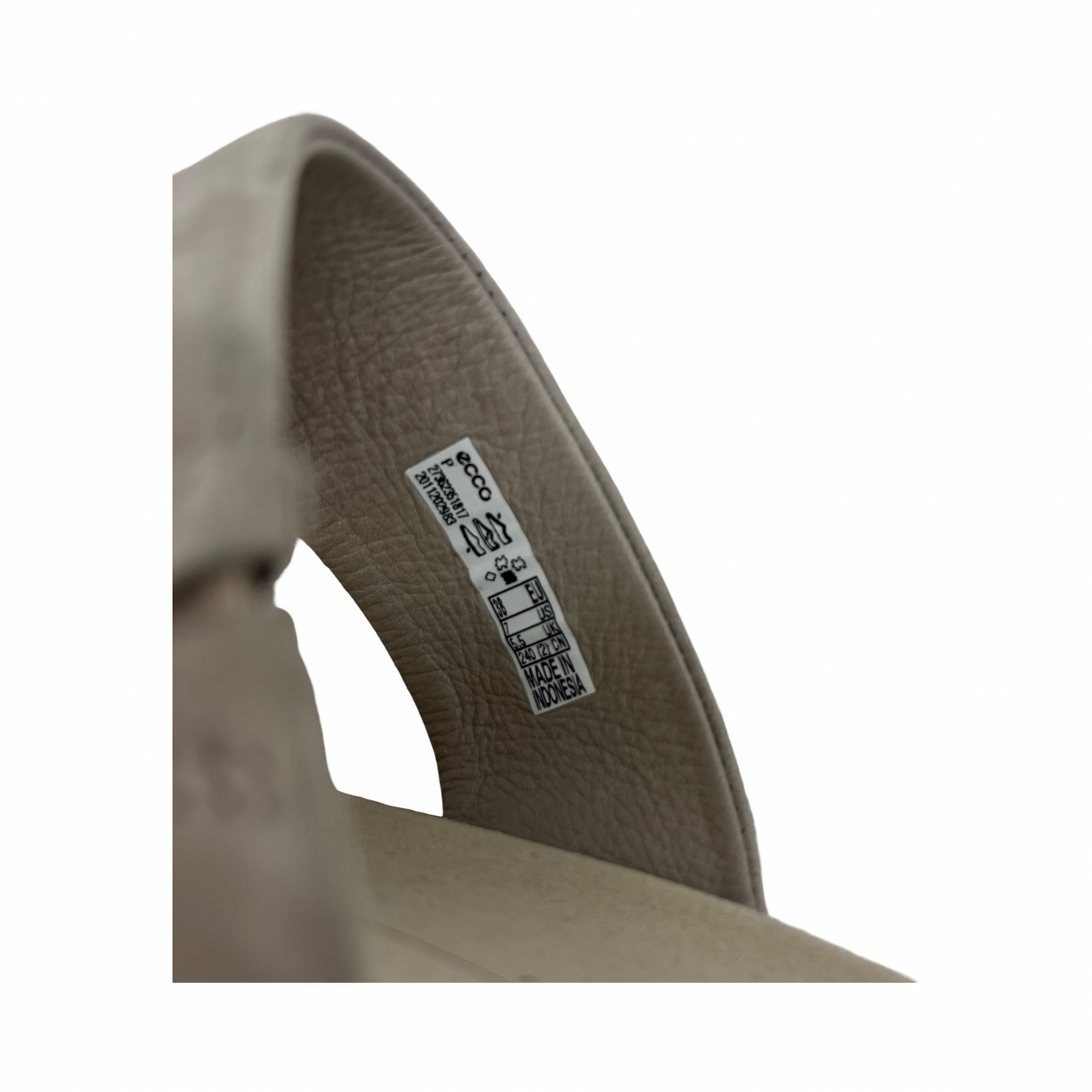 Sandals Flats By Ecco In Tan, Size:7