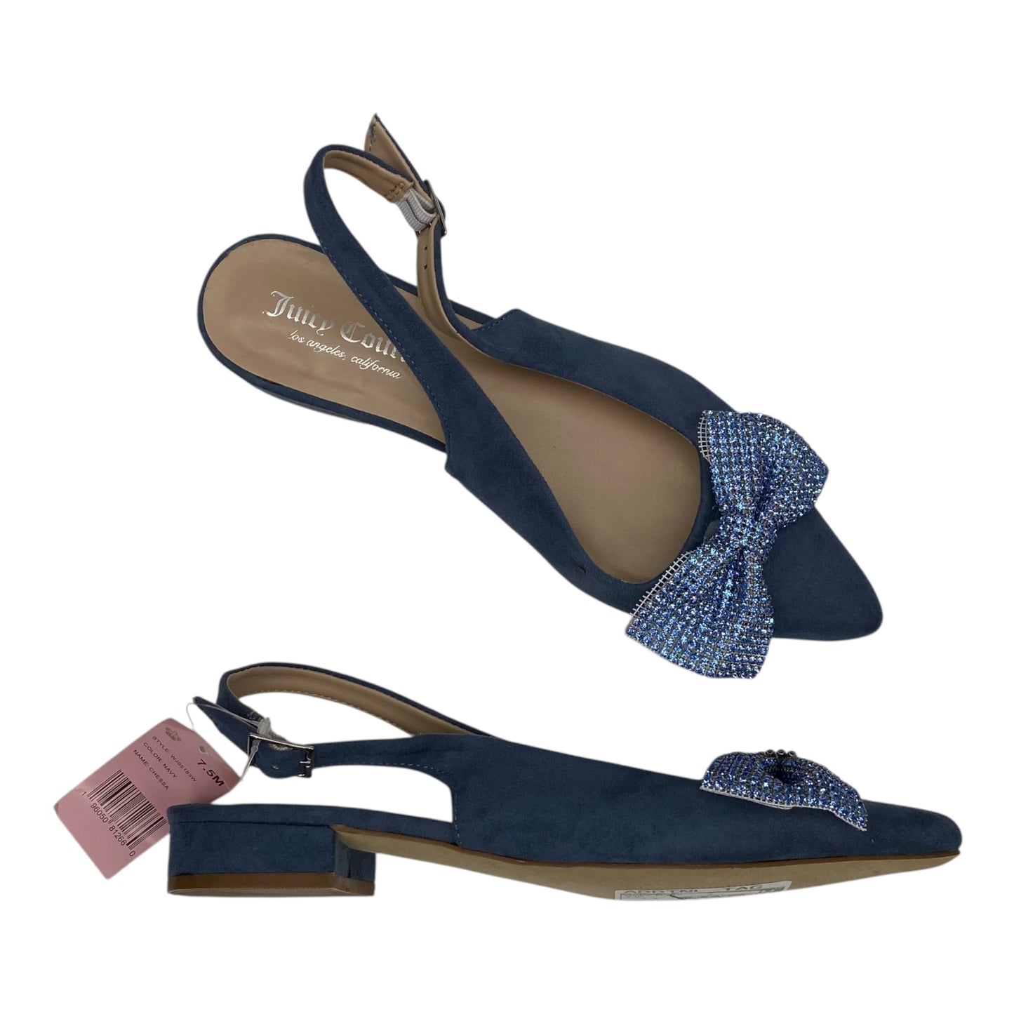 Shoes Flats By Juicy Couture In Blue, Size:7.5