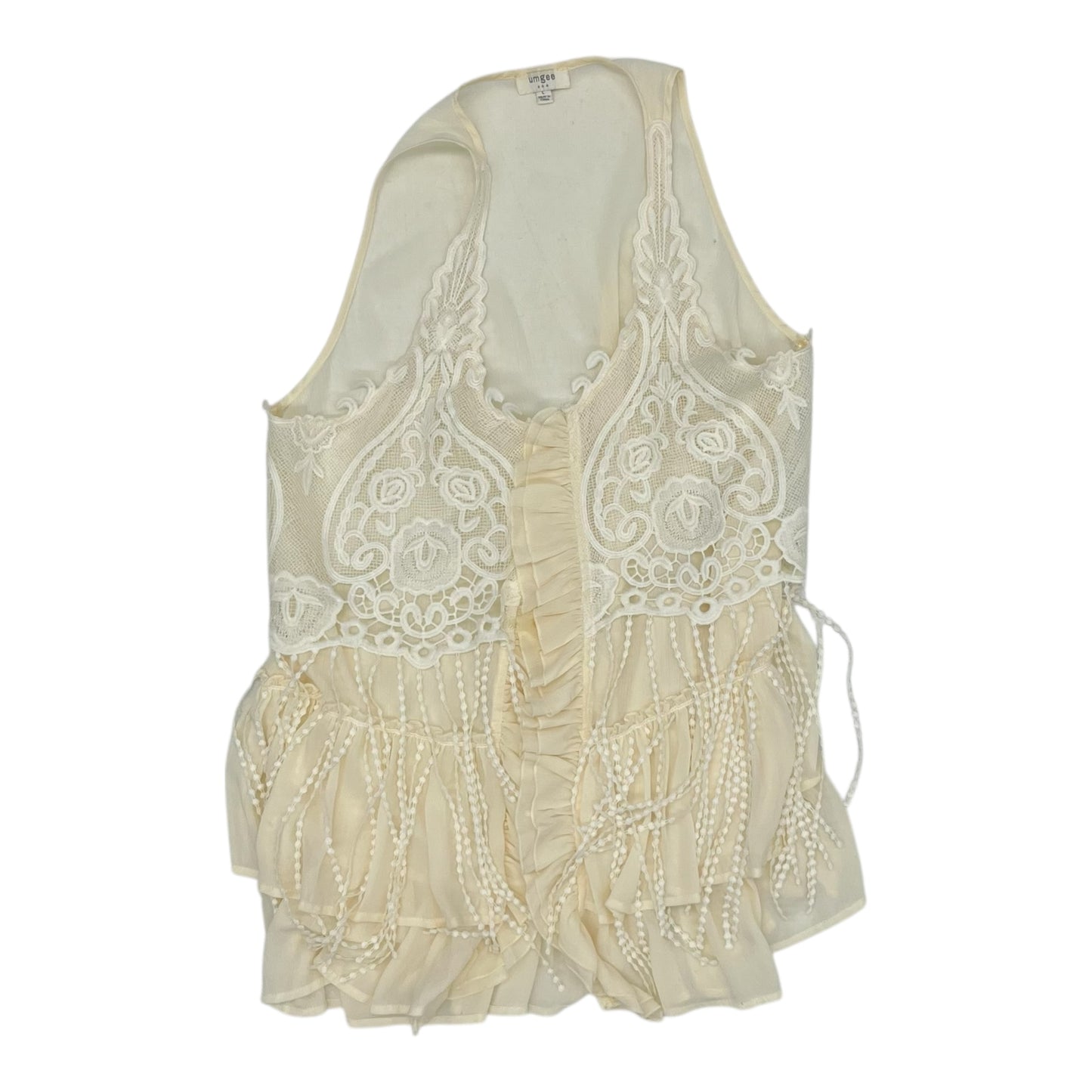 Cardigan By Umgee In Cream, Size:L