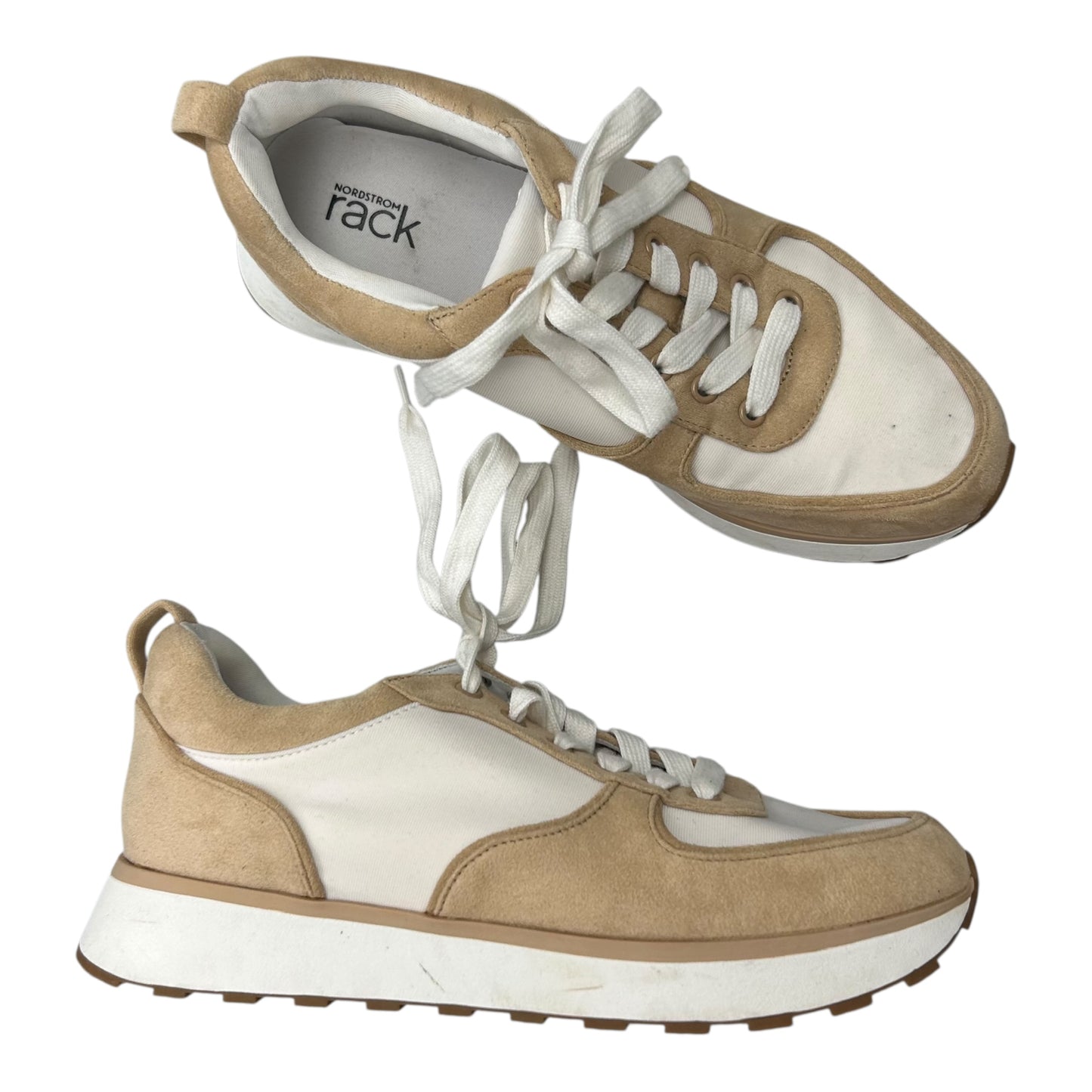 Shoes Sneakers By Nordstrom In Brown & Cream, Size:7.5