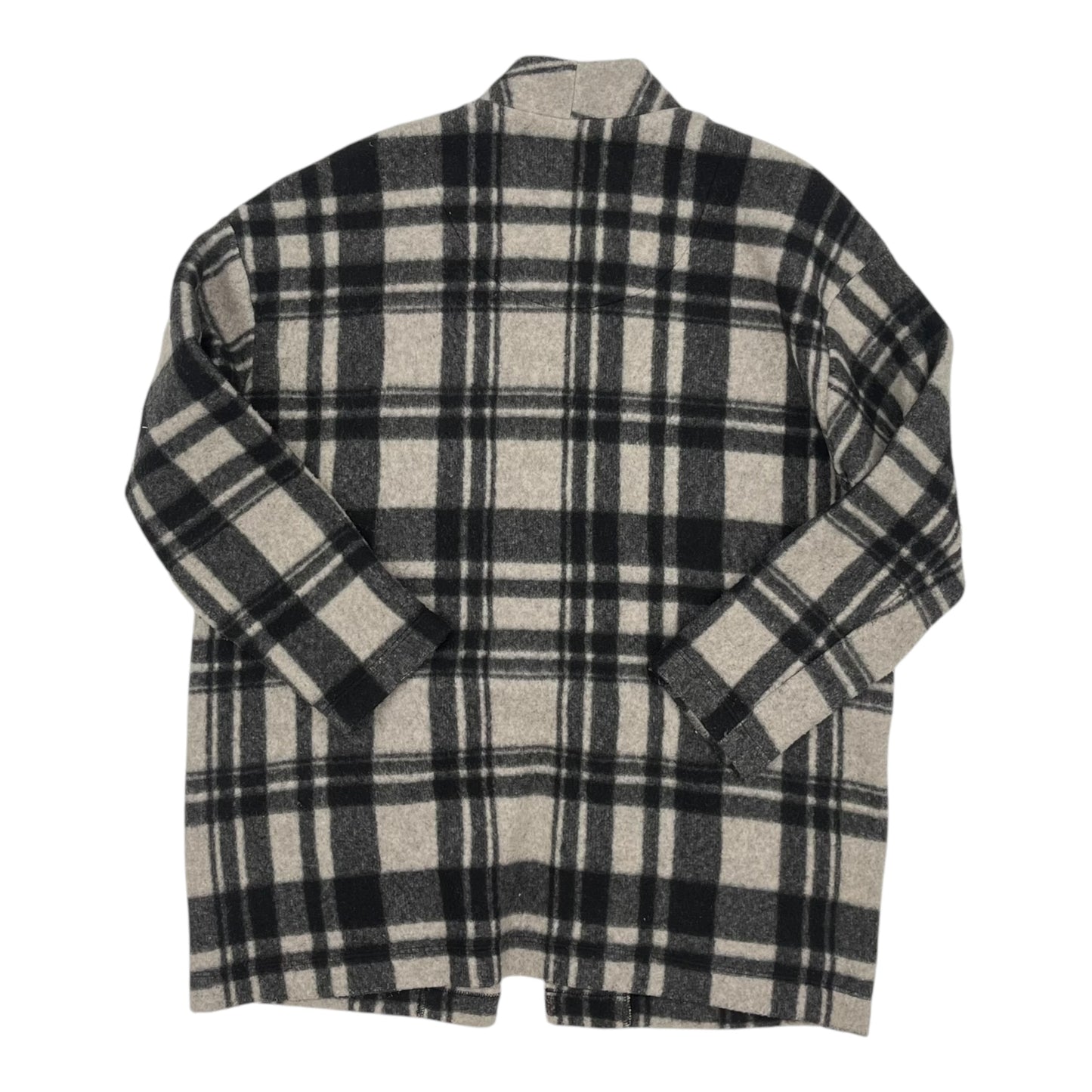 Jacket Shirt By Michael Stars In Plaid Pattern, Size:S