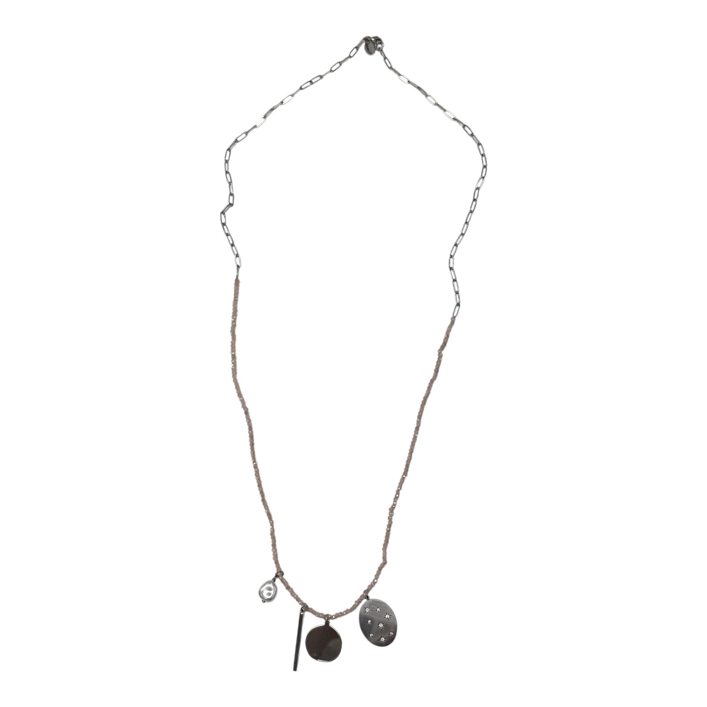 NECKLACE PENDANT by LOFT In PINK & SILVER