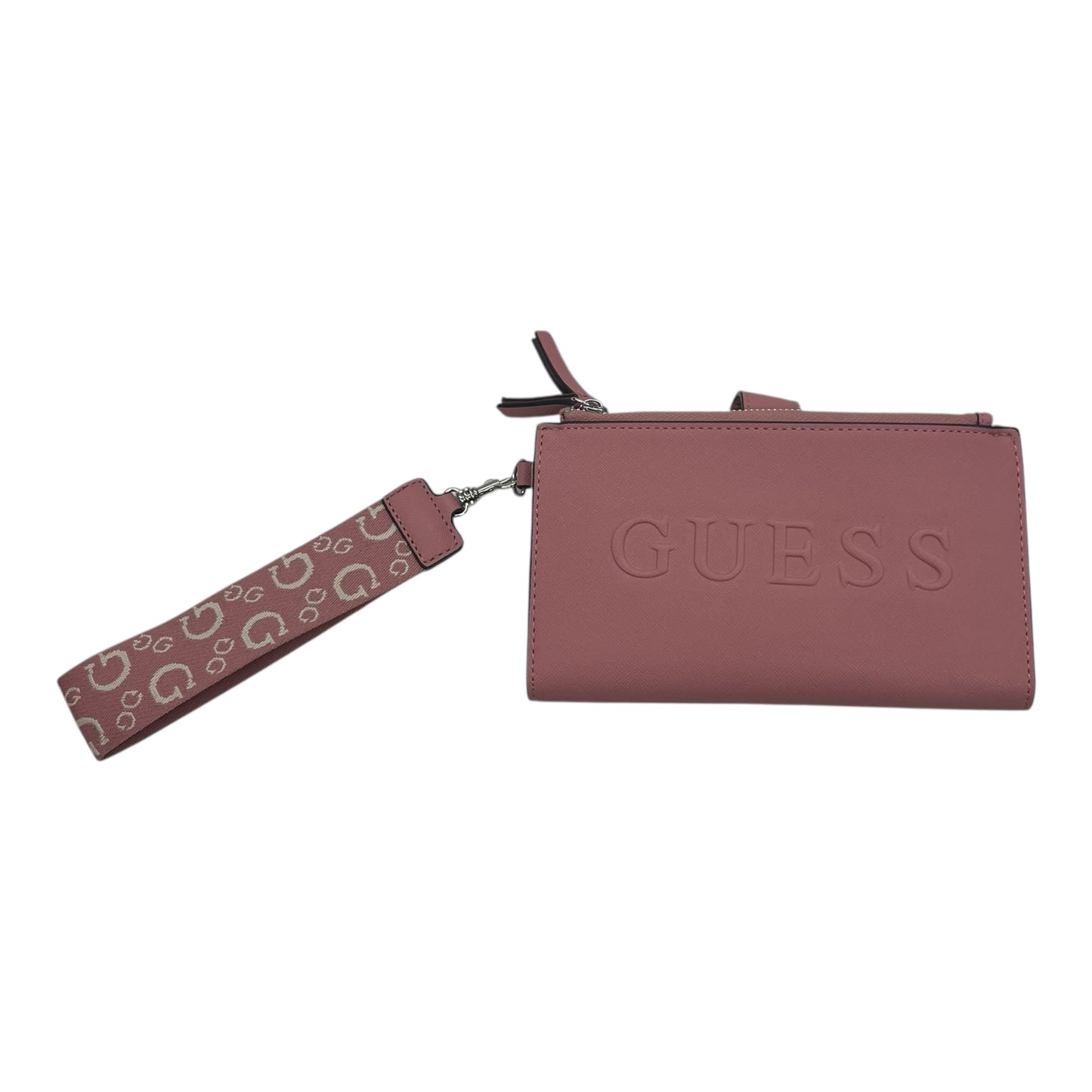 Wristlet By Guess In Pink, Size:Medium