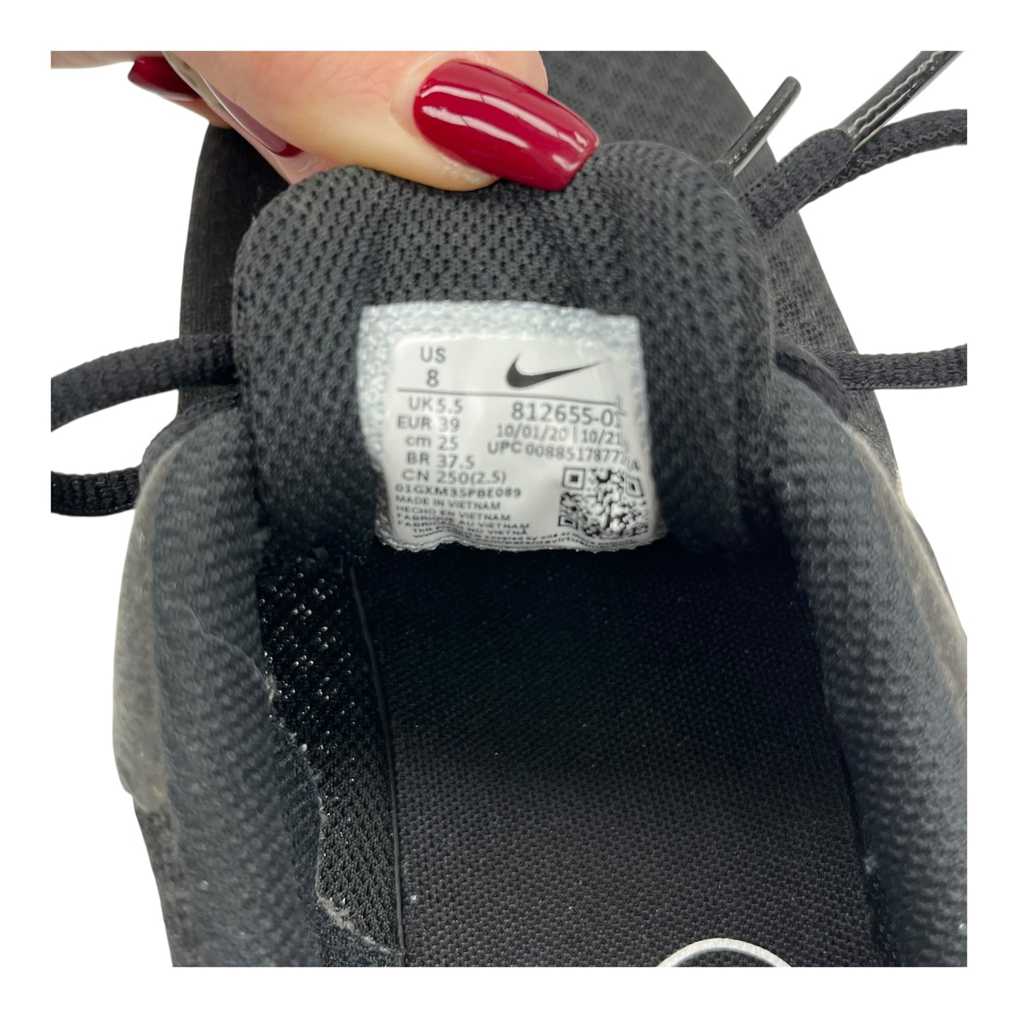 Shoes Athletic By Nike In Black, Size:8