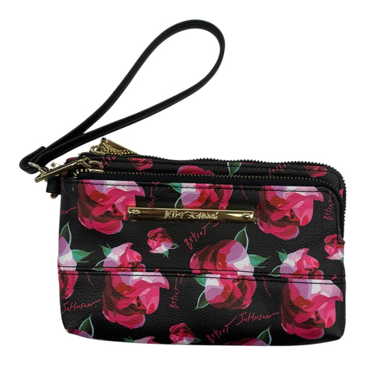 Wristlet By Betsey Johnson In Floral Print, Size:Medium