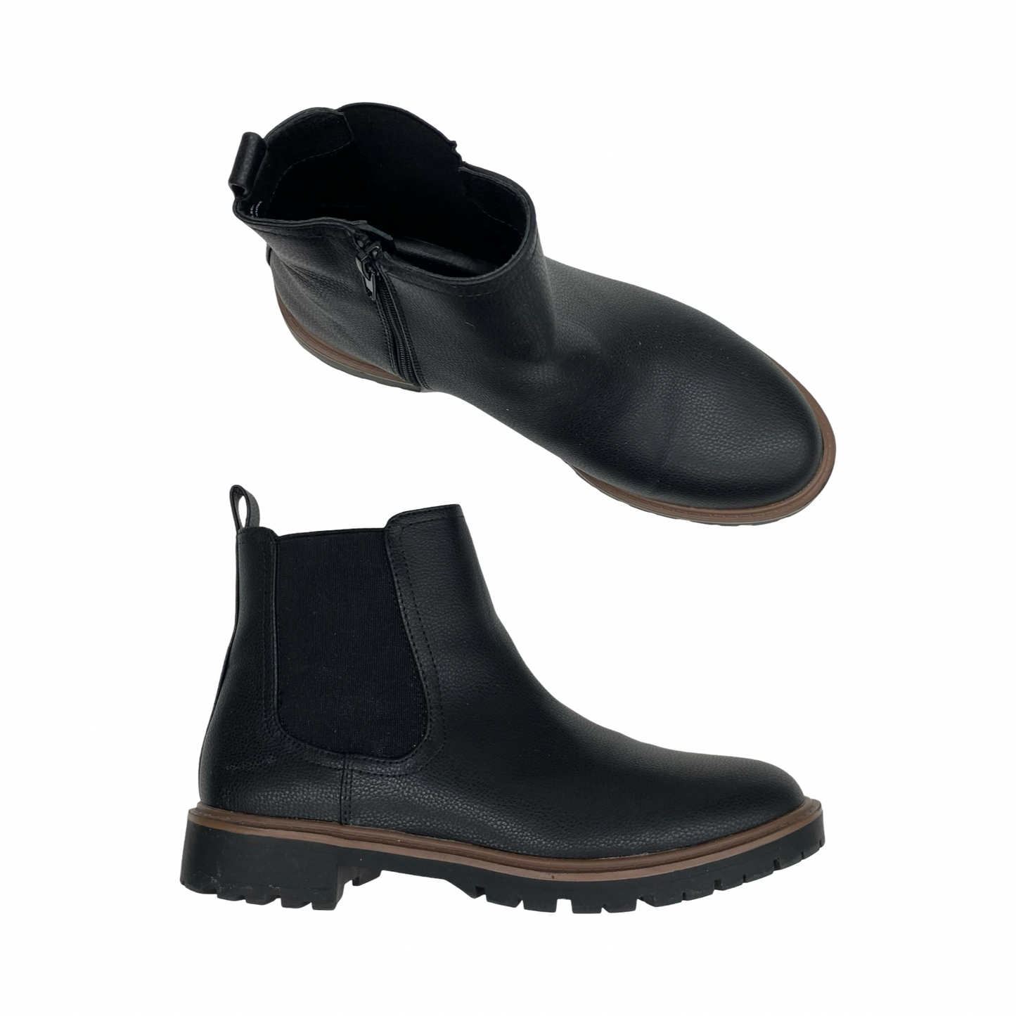 Boots Ankle Flats By Maurices In Black, Size:8