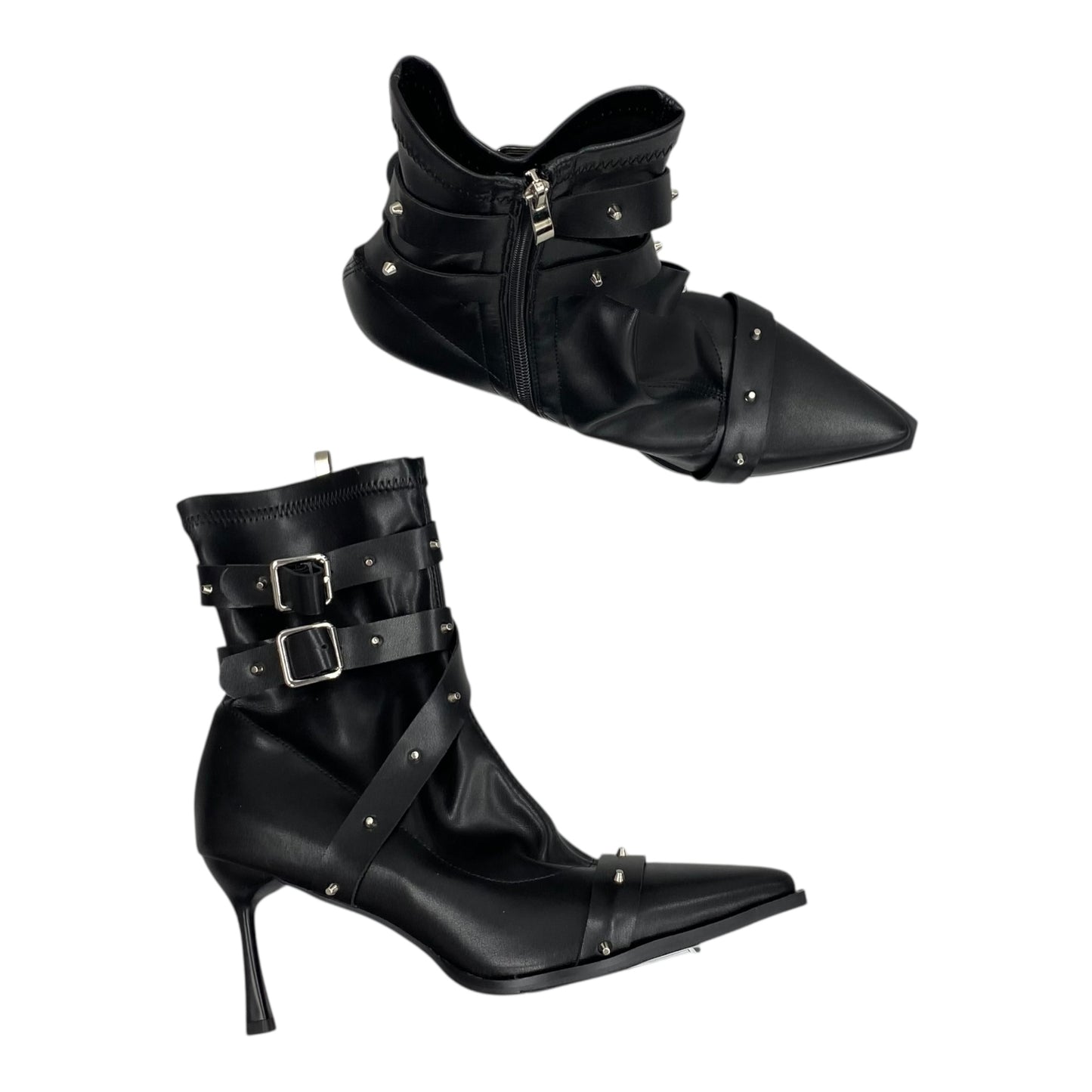 Boots Ankle Heels By Cmf In Black, Size:11.5