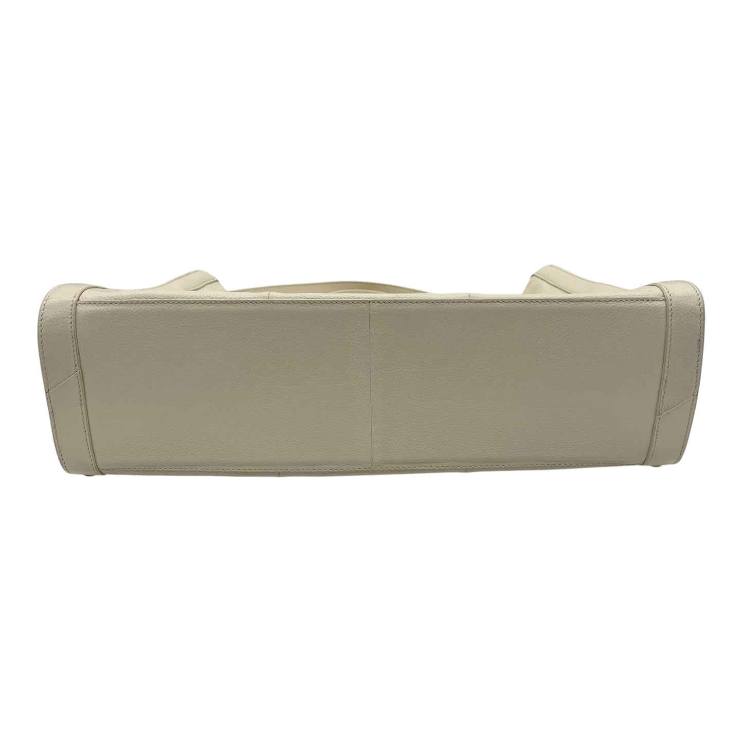 Handbag Leather By Vince Camuto In Cream, Size:Large