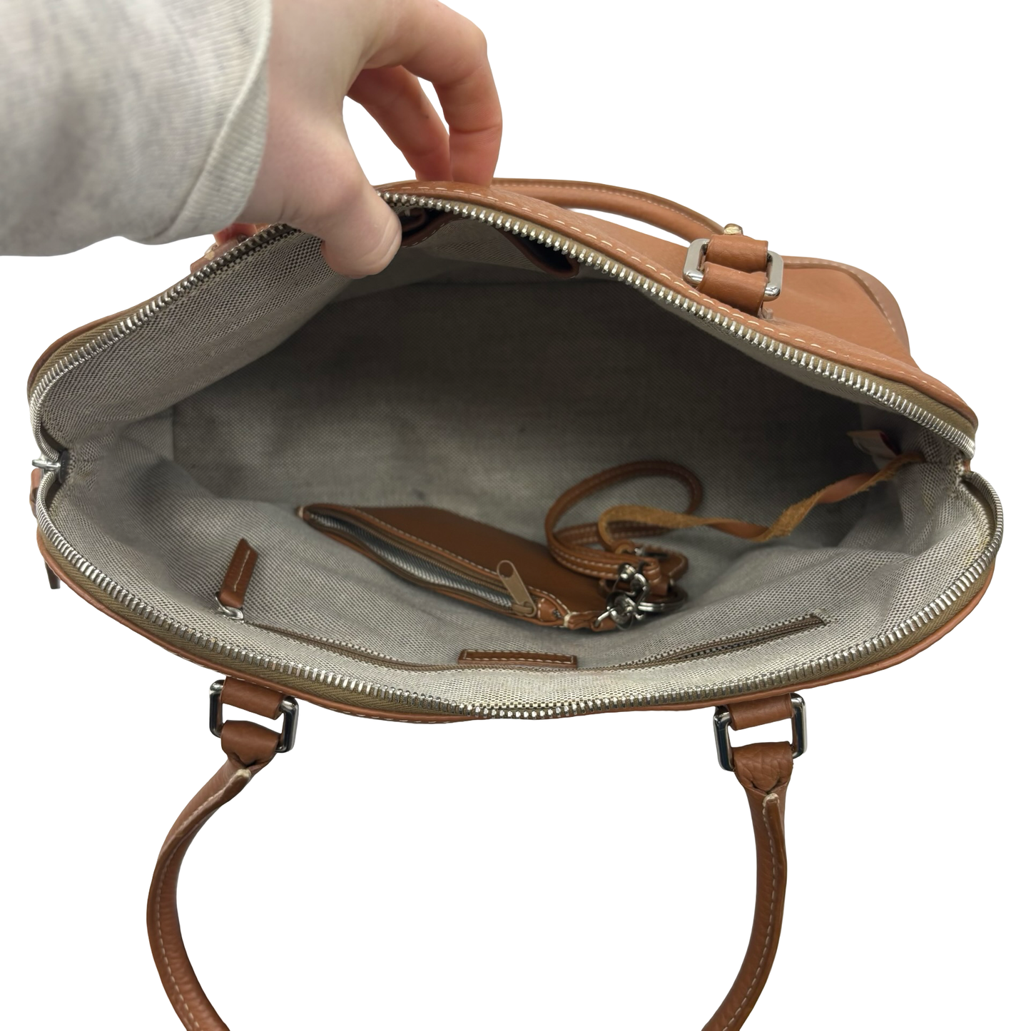 Handbag Designer By Dooney And Bourke In Brown, Size:Medium