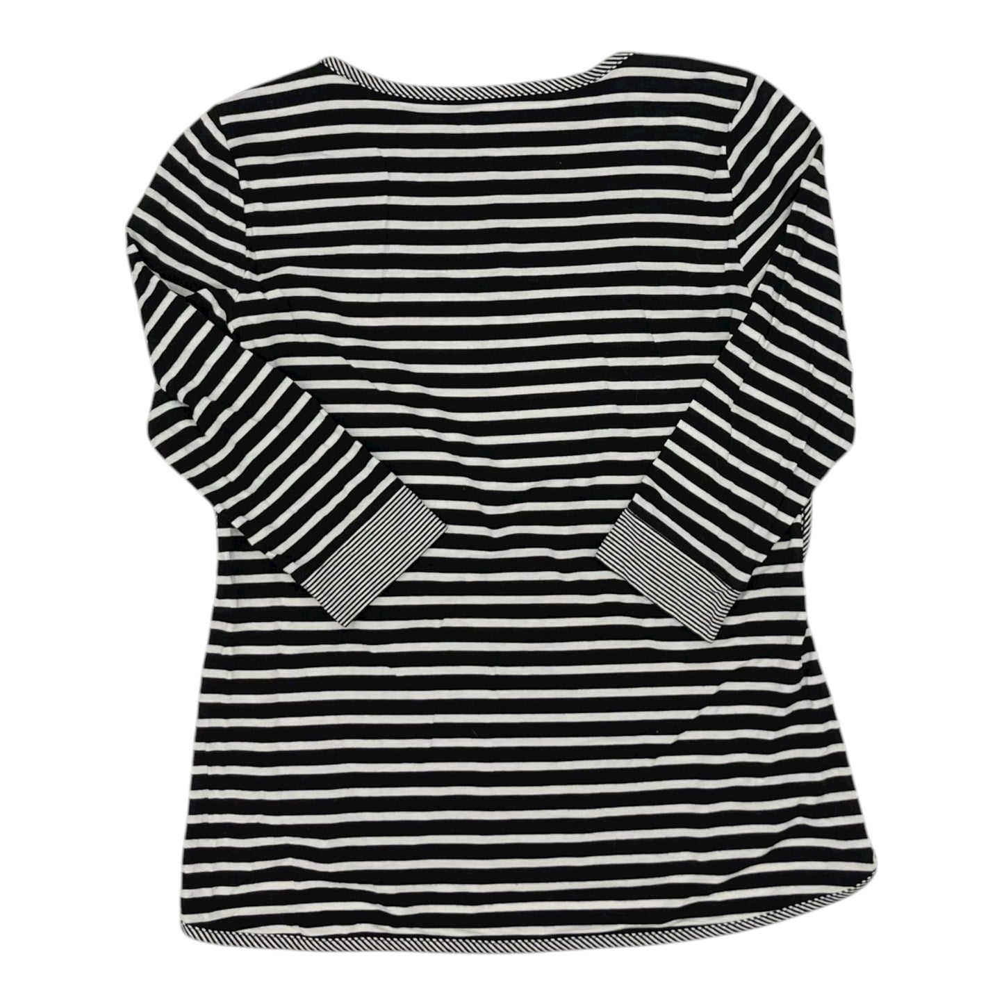 Top Ls By Talbots In Black & Cream, Size:Sp