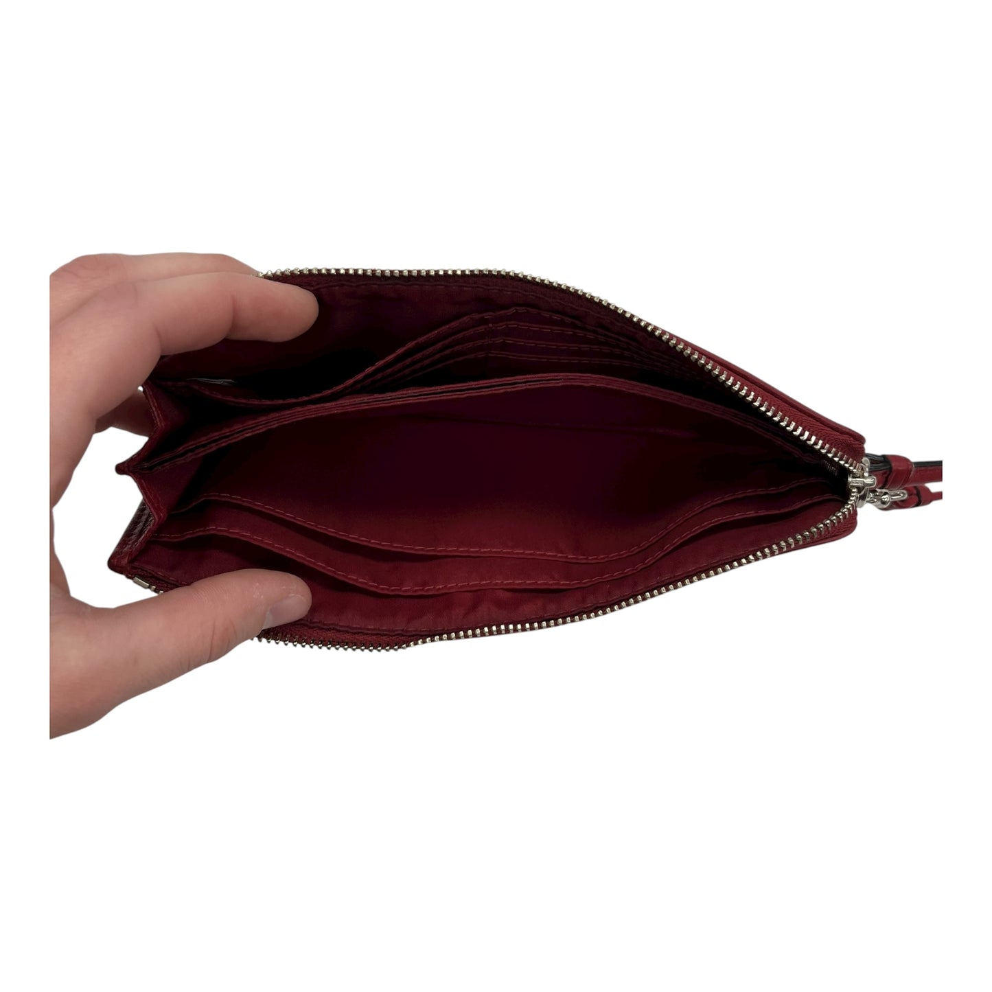 Wallet Designer By Coach In Red, Size:Medium
