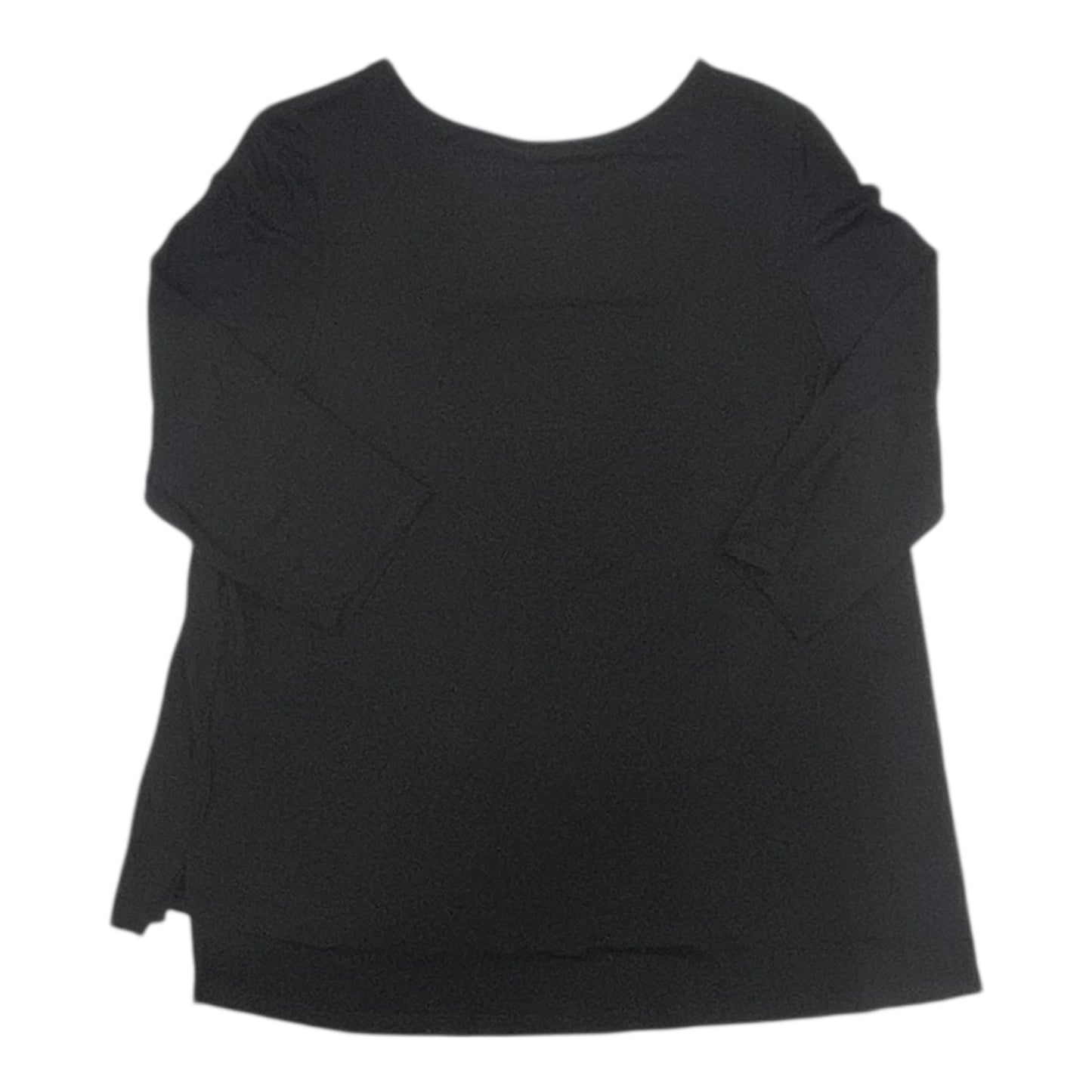 Top 3/4 Sleeve By Tahari In Black, Size:1X