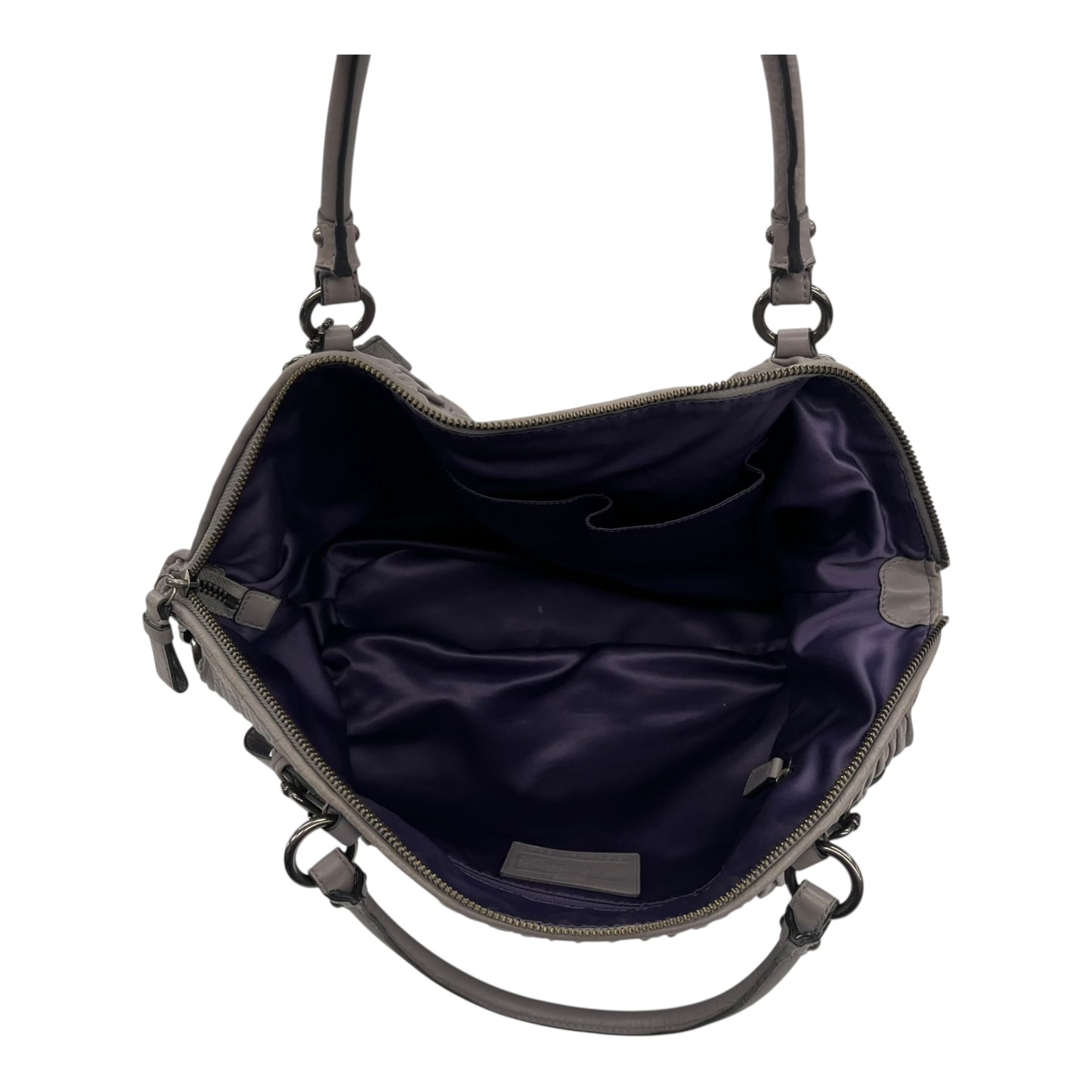 Handbag Designer By Coach In Grey, Size:Medium
