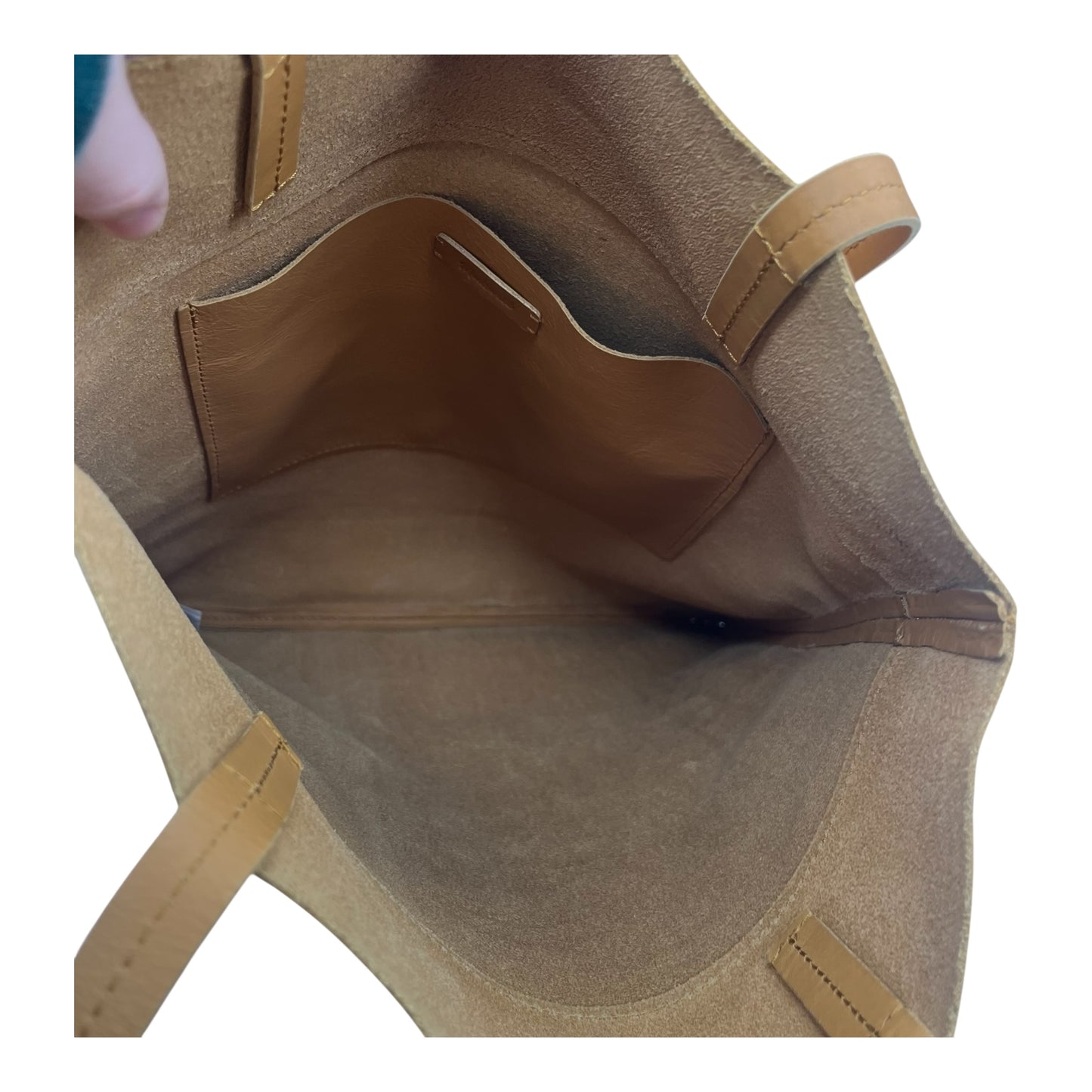 Tote Leather By Madewell In Tan, Size:Small