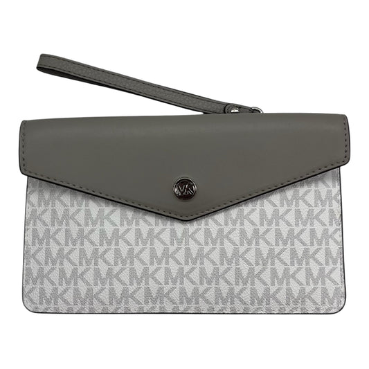Wristlet Designer By Michael Kors In Grey & White, Size:Medium
