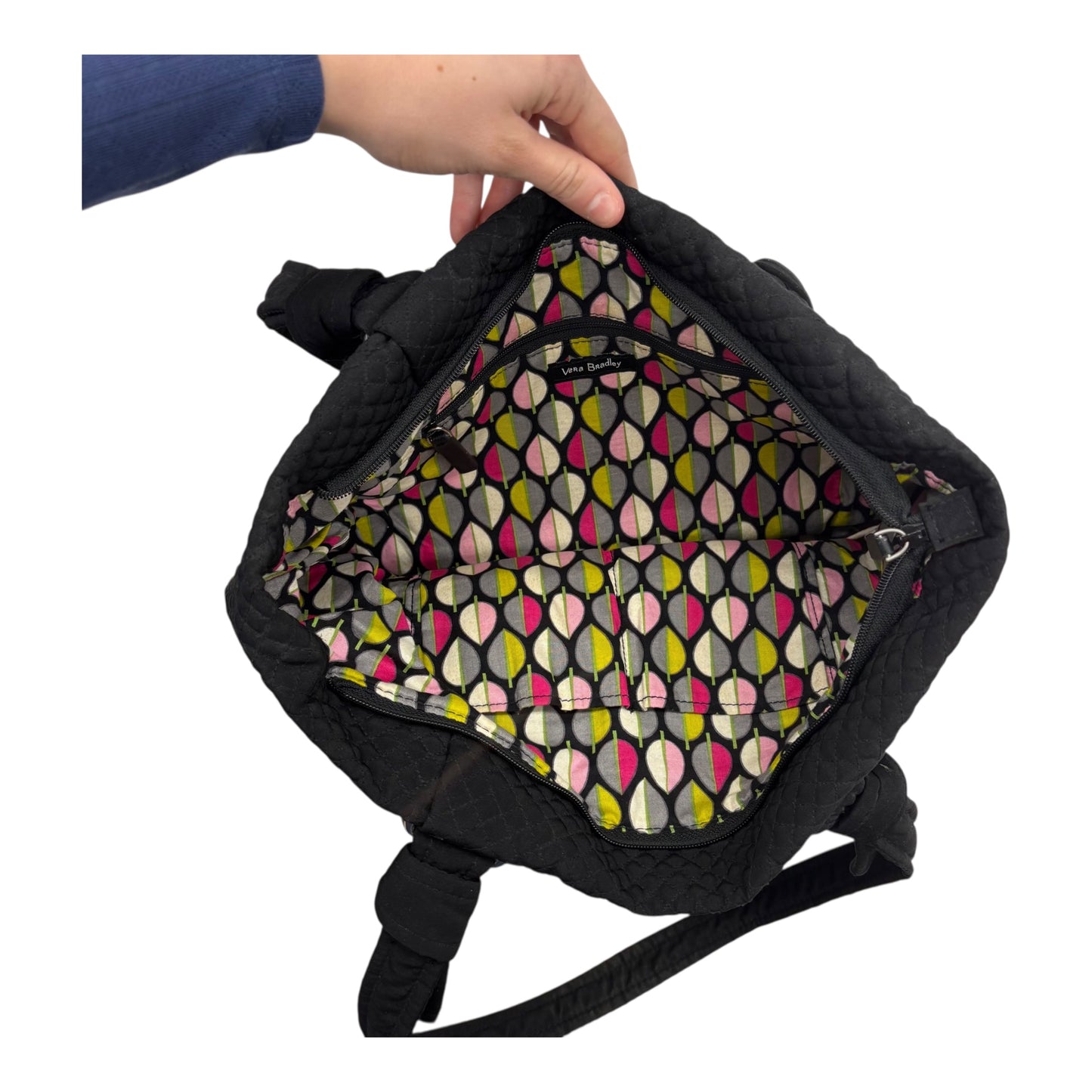 Handbag By Vera Bradley In Black, Size:Medium