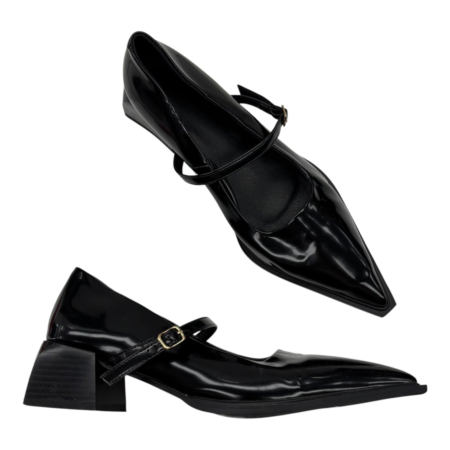 Shoes Heels Block By Clothes Mentor In Black, Size:9.5