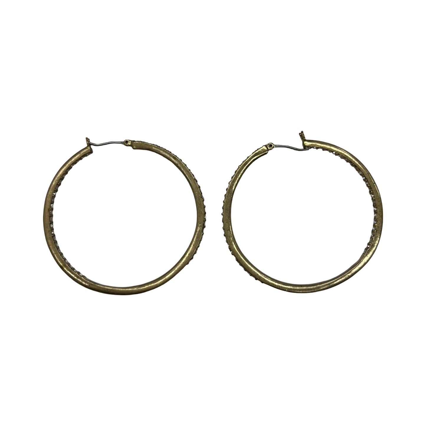 Earrings Hoop By Clothes Mentor In Gold
