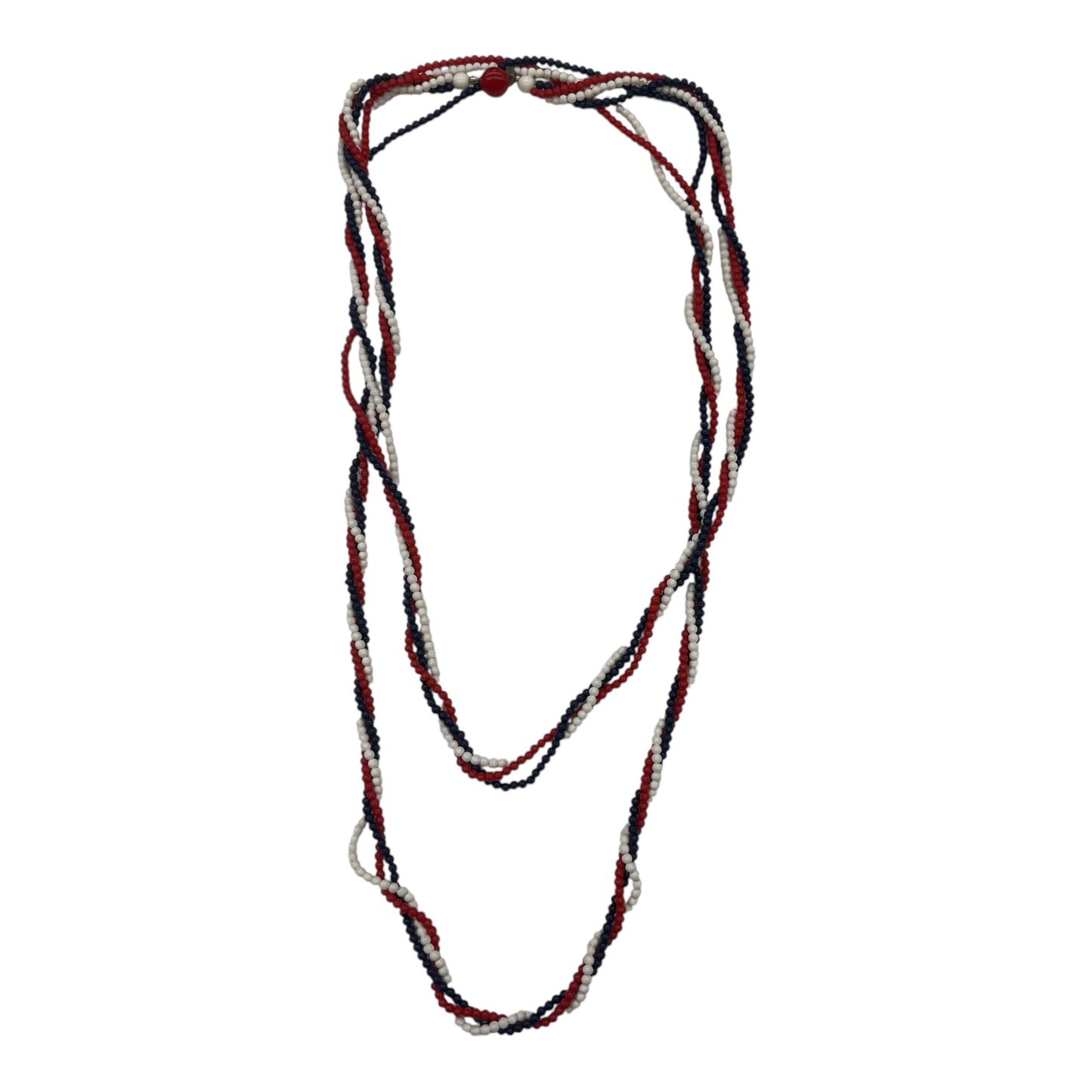 NECKLACE LAYERED by CLOTHES MENTOR In BLUE & RED & WHITE