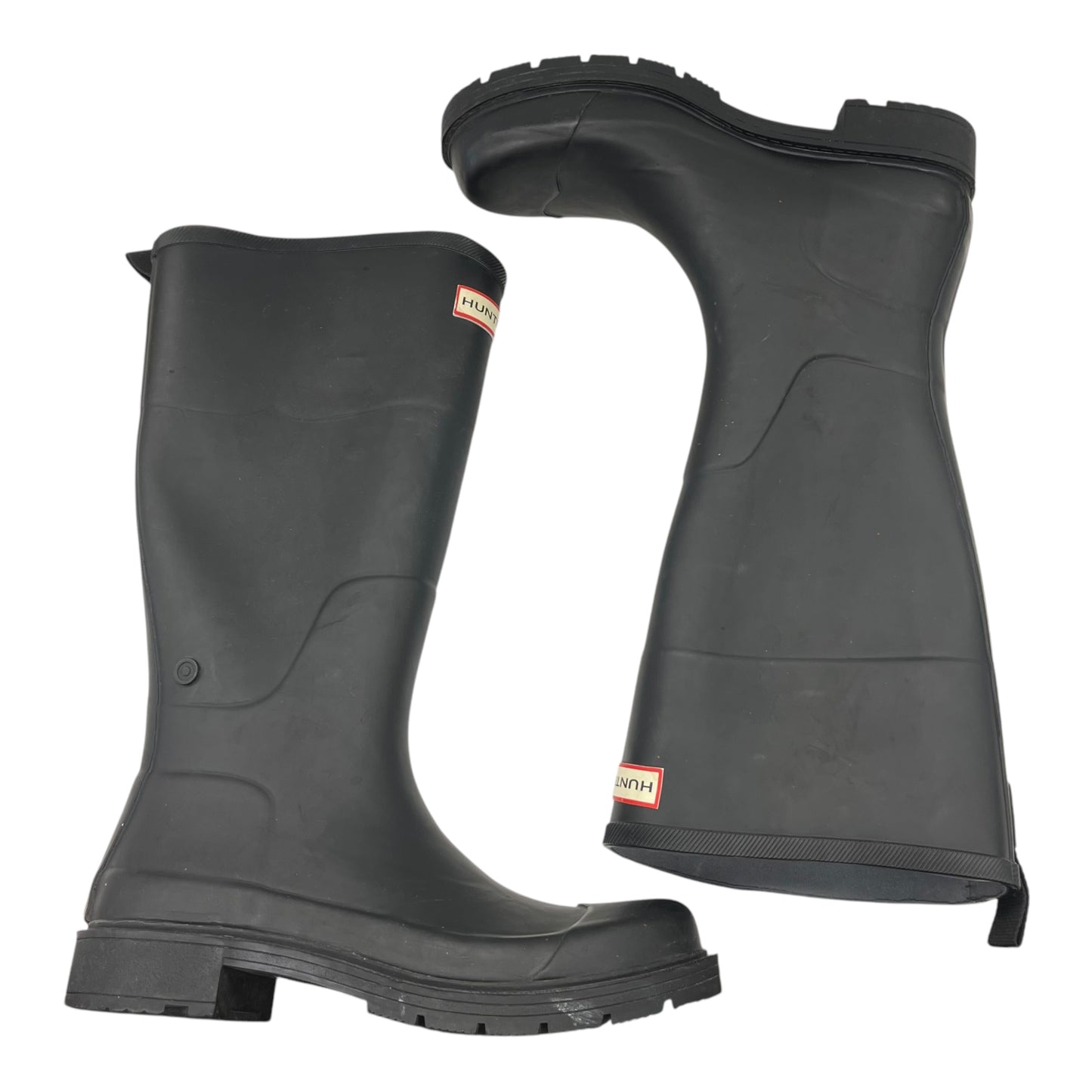 Boots Rain By Hunter In Black, Size:7