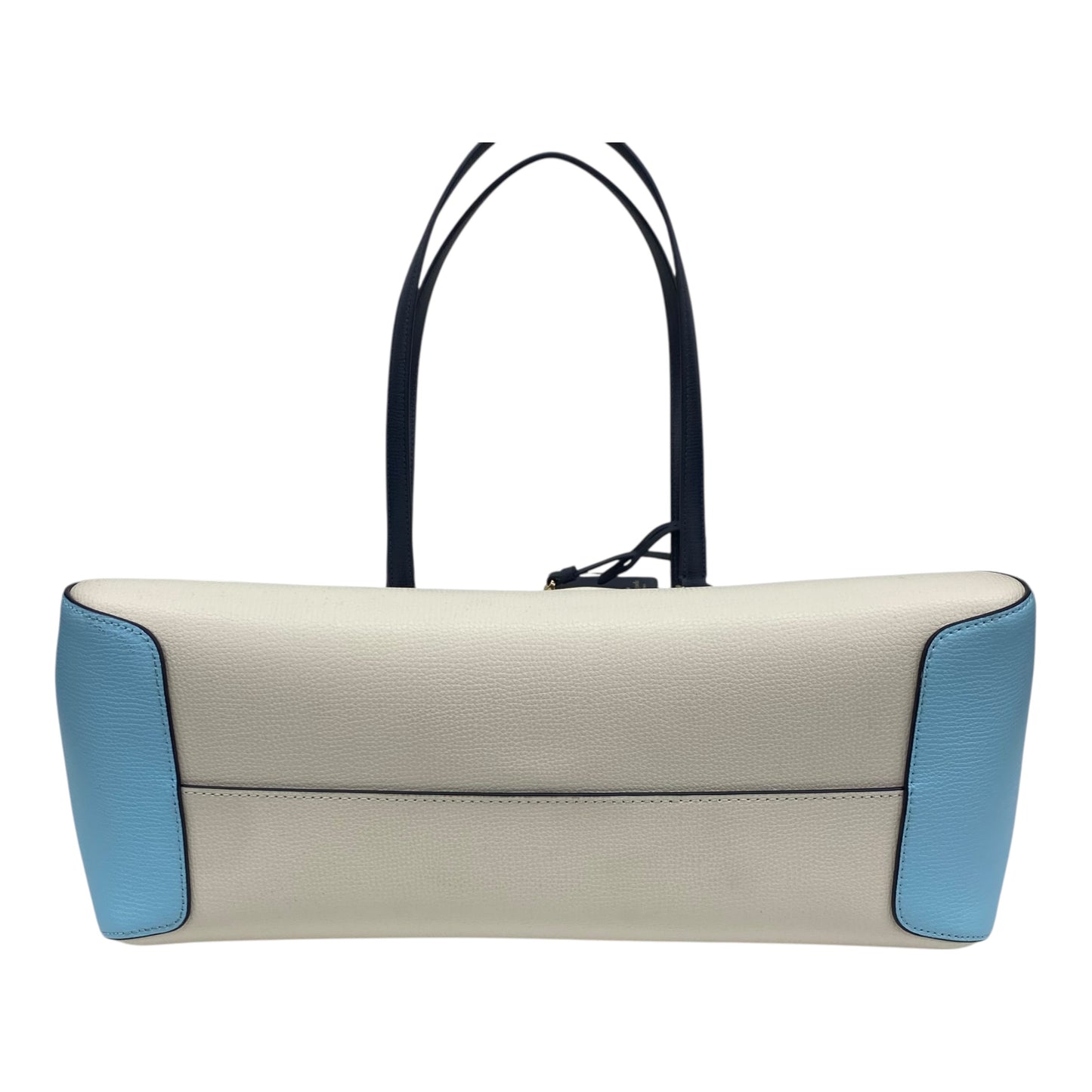 Handbag Designer By Kate Spade In Blue & Cream, Size:Large