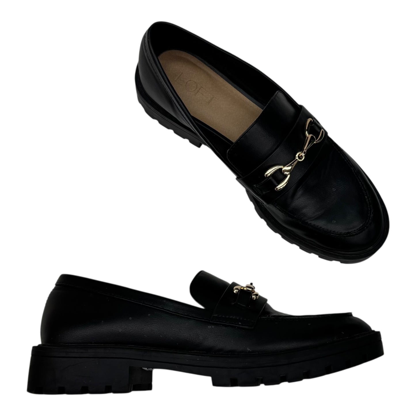 Shoes Flats By Loft In Black, Size:7