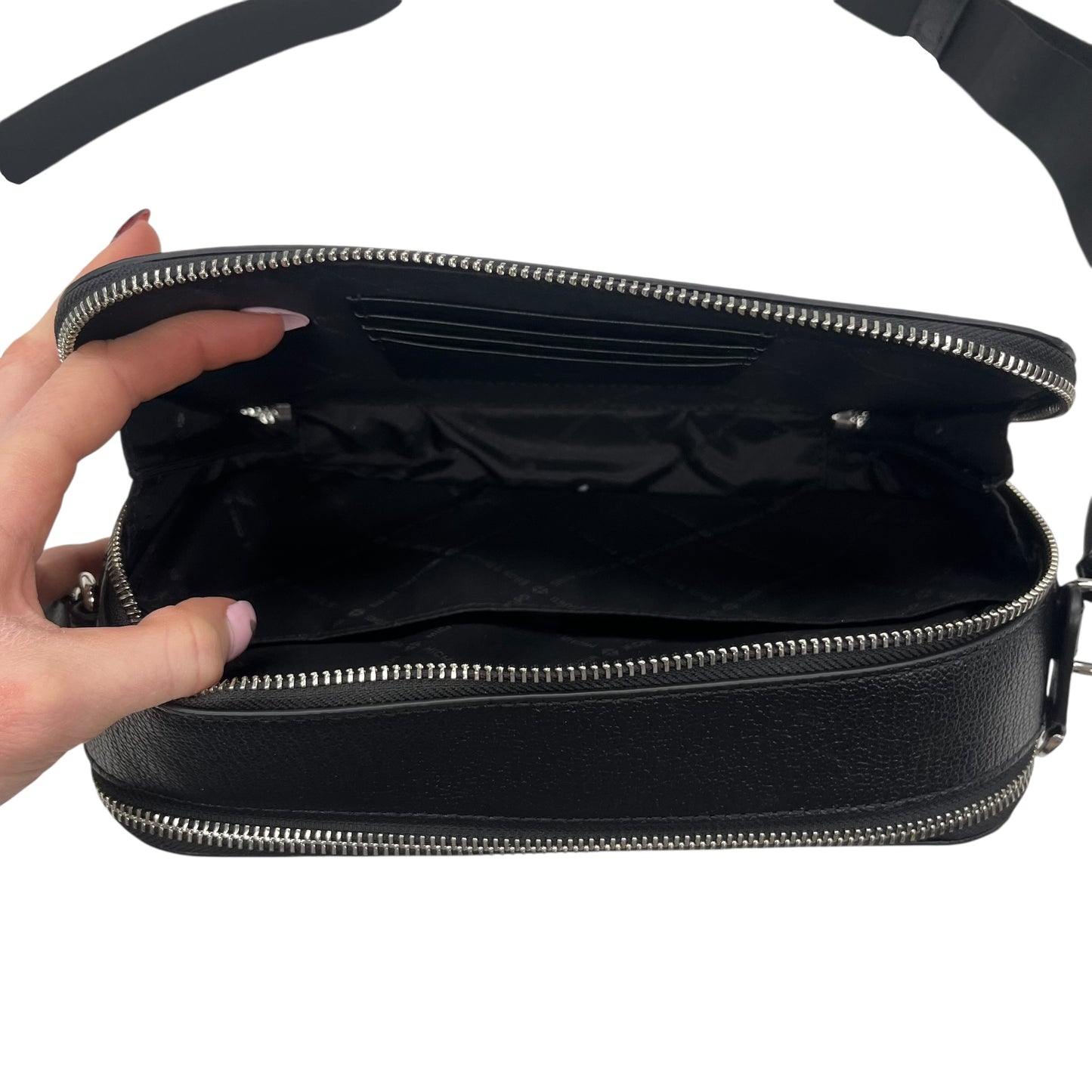 Crossbody Designer By Michael Kors In Black, Size:Medium