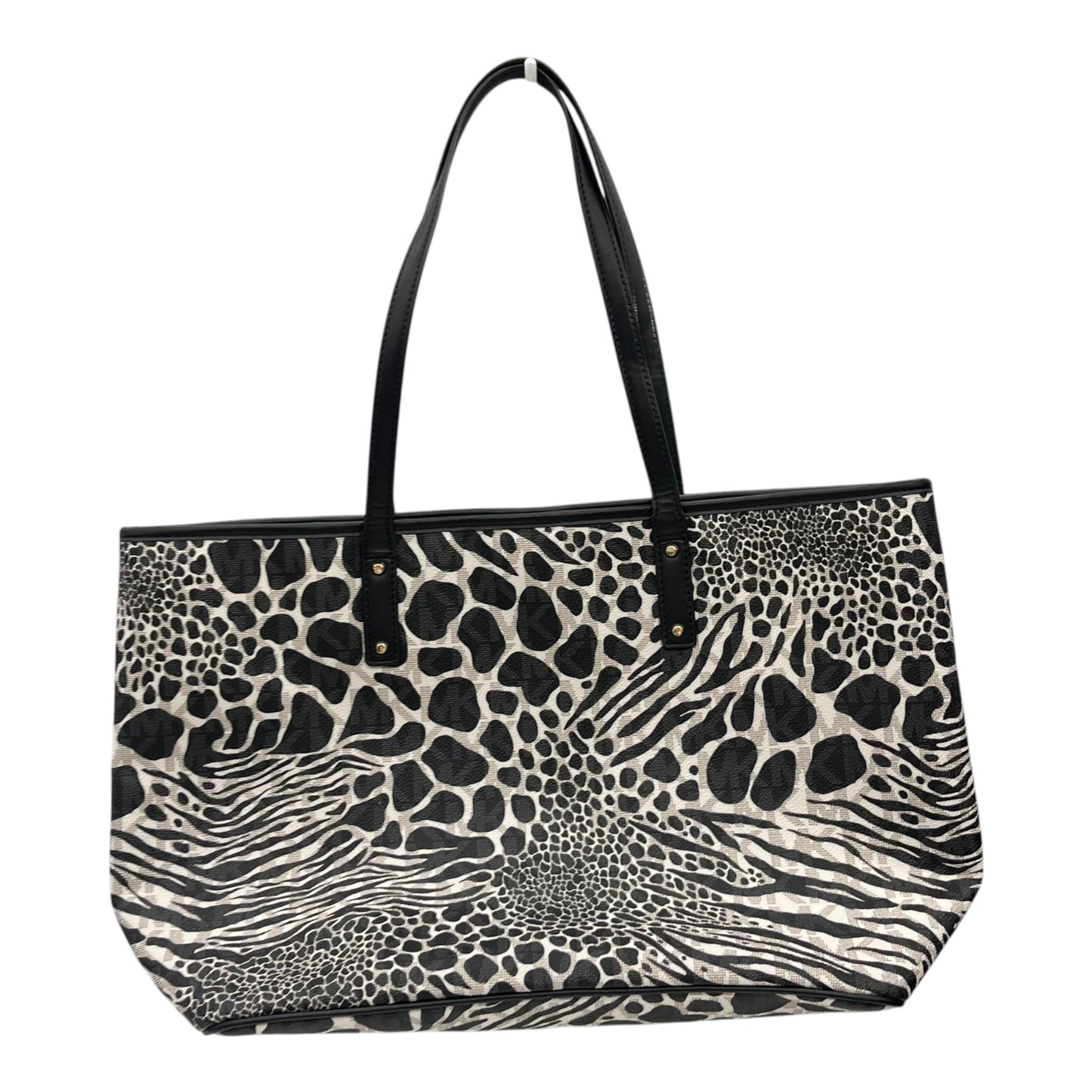 Handbag Designer By Michael Kors In Animal Print, Size:Large