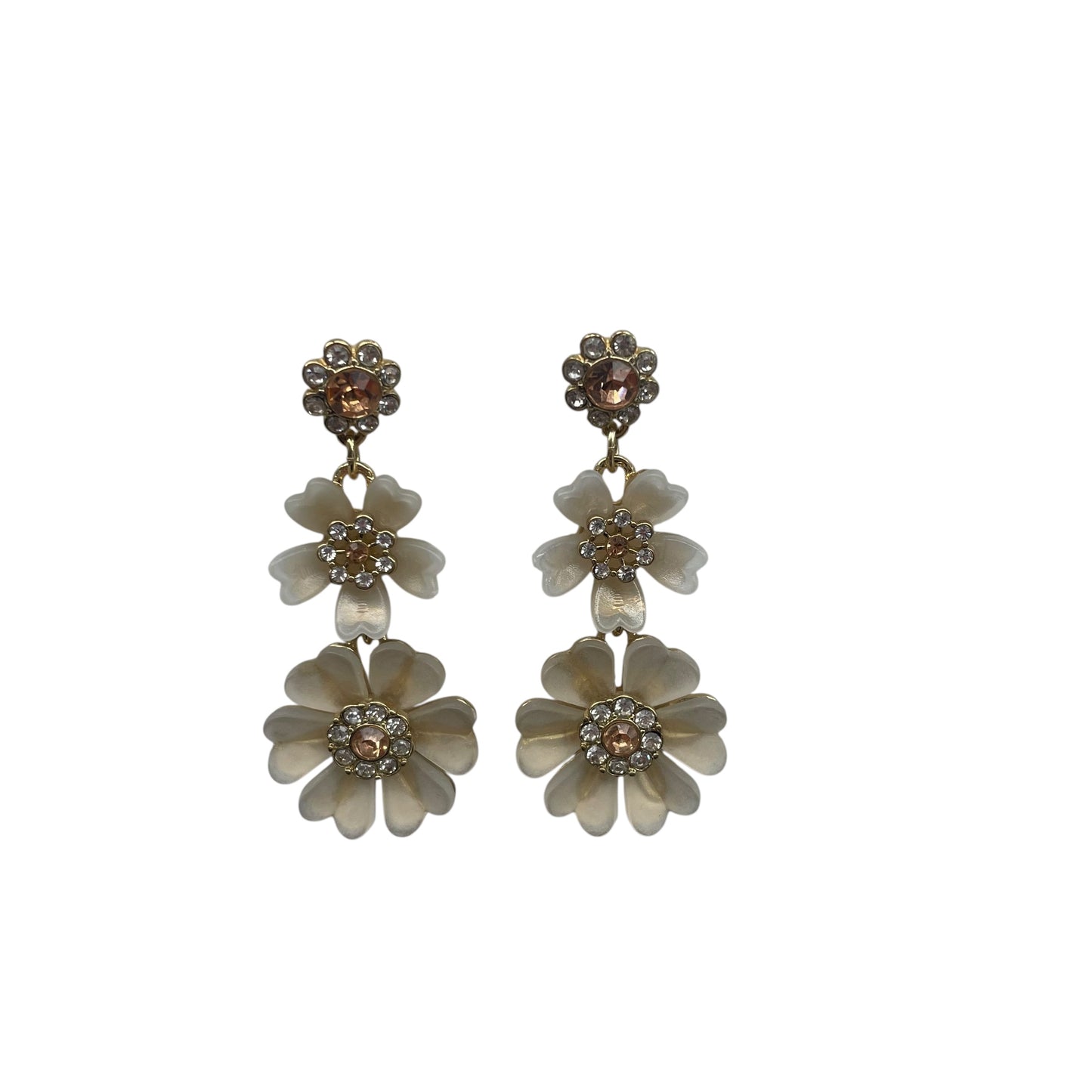 Earrings Dangle/Drop By Clothes Mentor In Cream