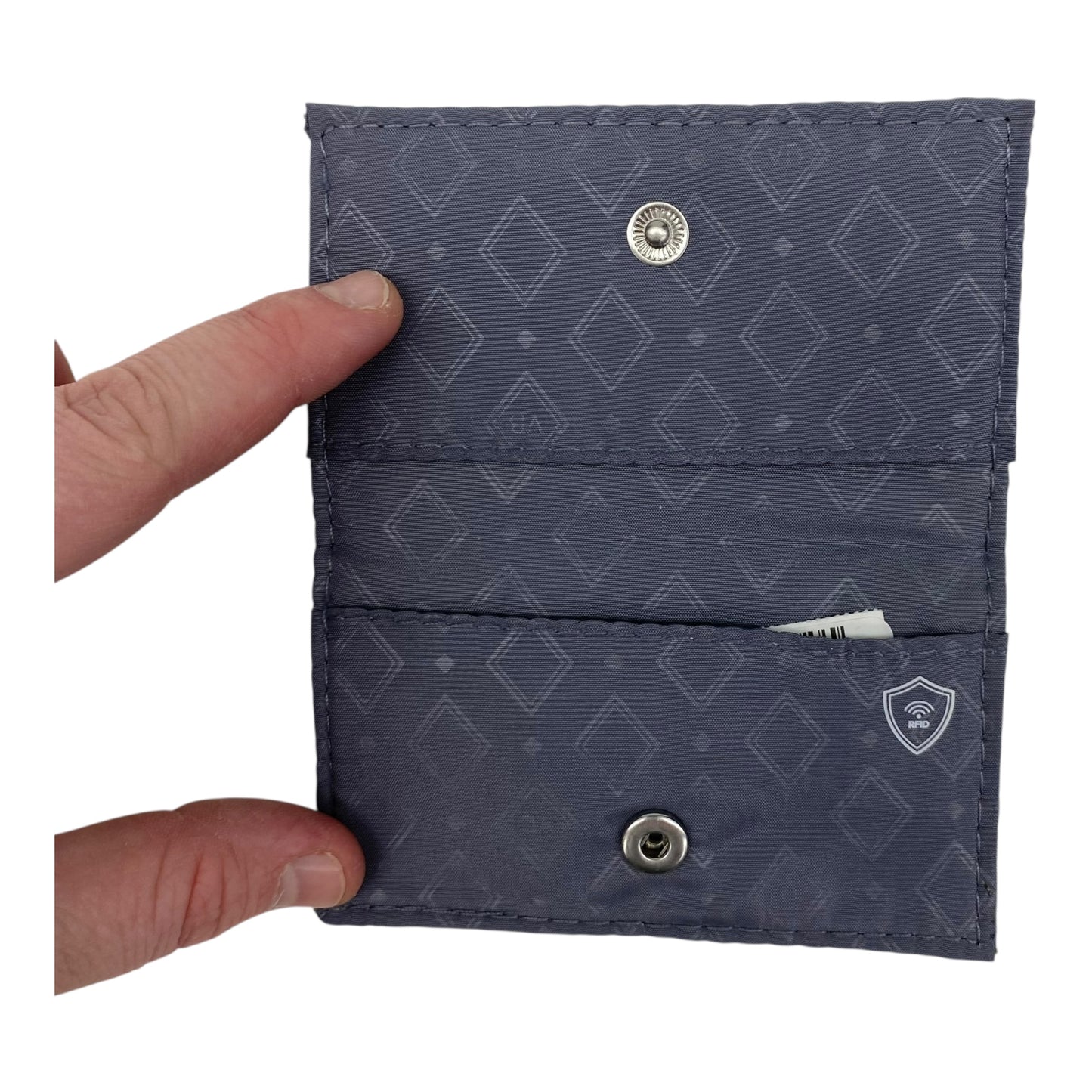 Id/Card Holder By Vera Bradley In Black & White