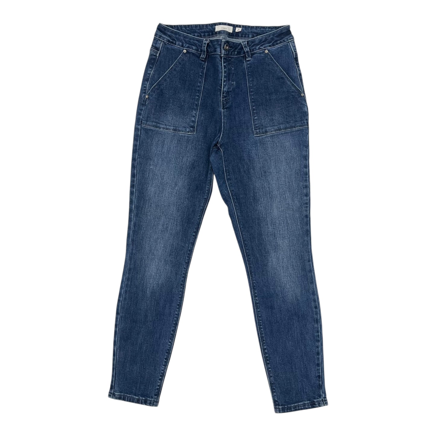 Jeans Skinny By A Loves A In Blue Denim, Size:8