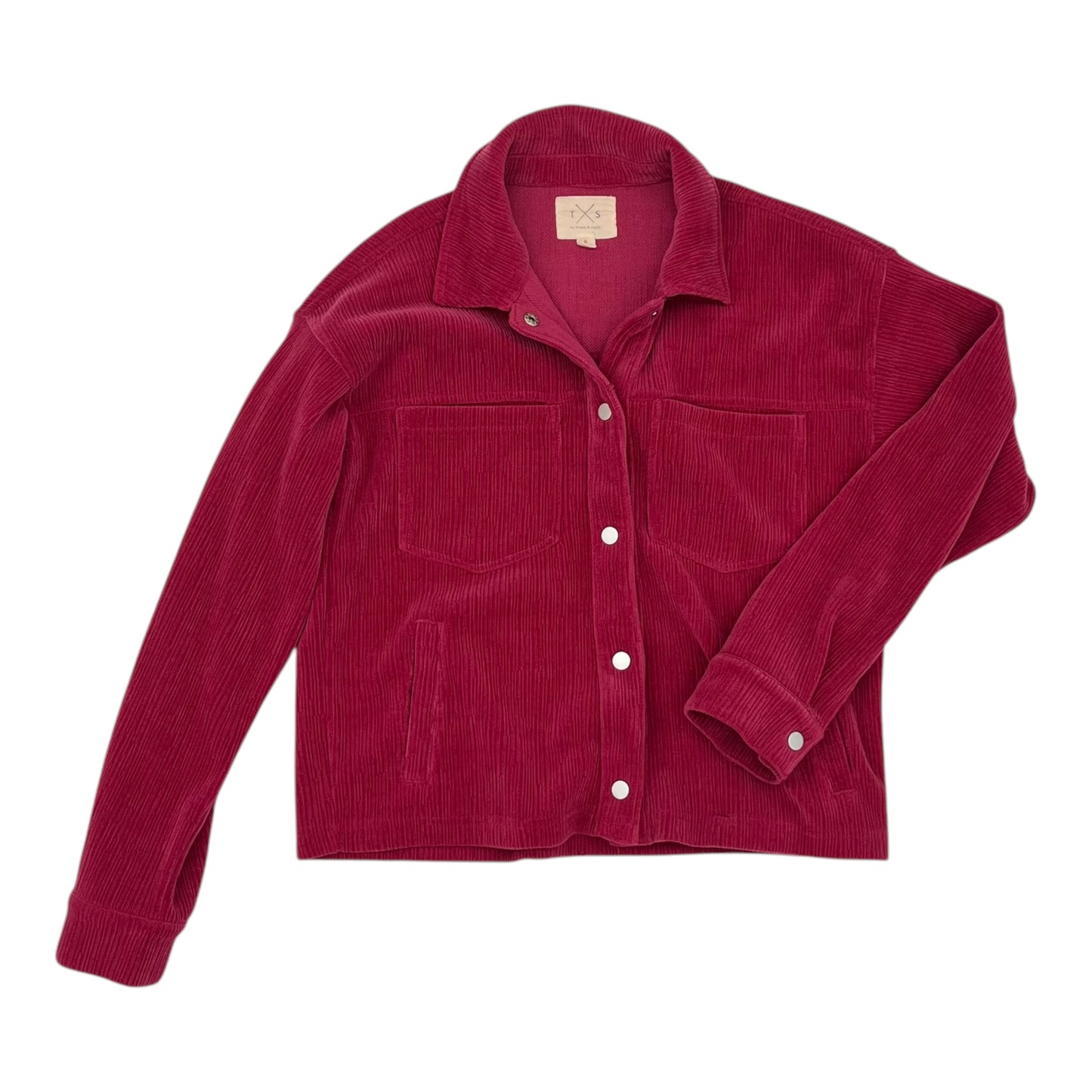 Jacket Shirt By Thread And Supply In Pink, Size:S