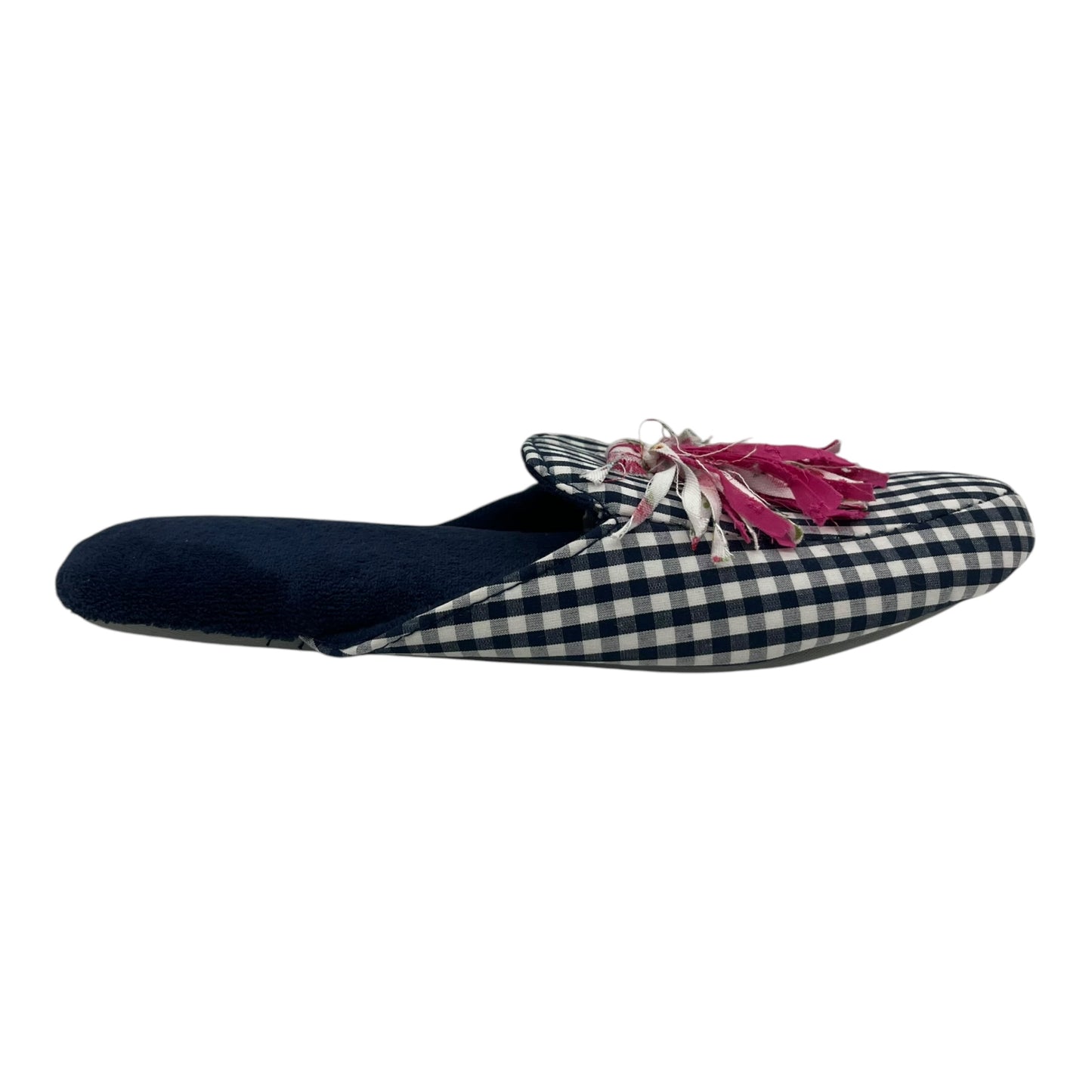 Slippers By Clothes Mentor In Blue & White