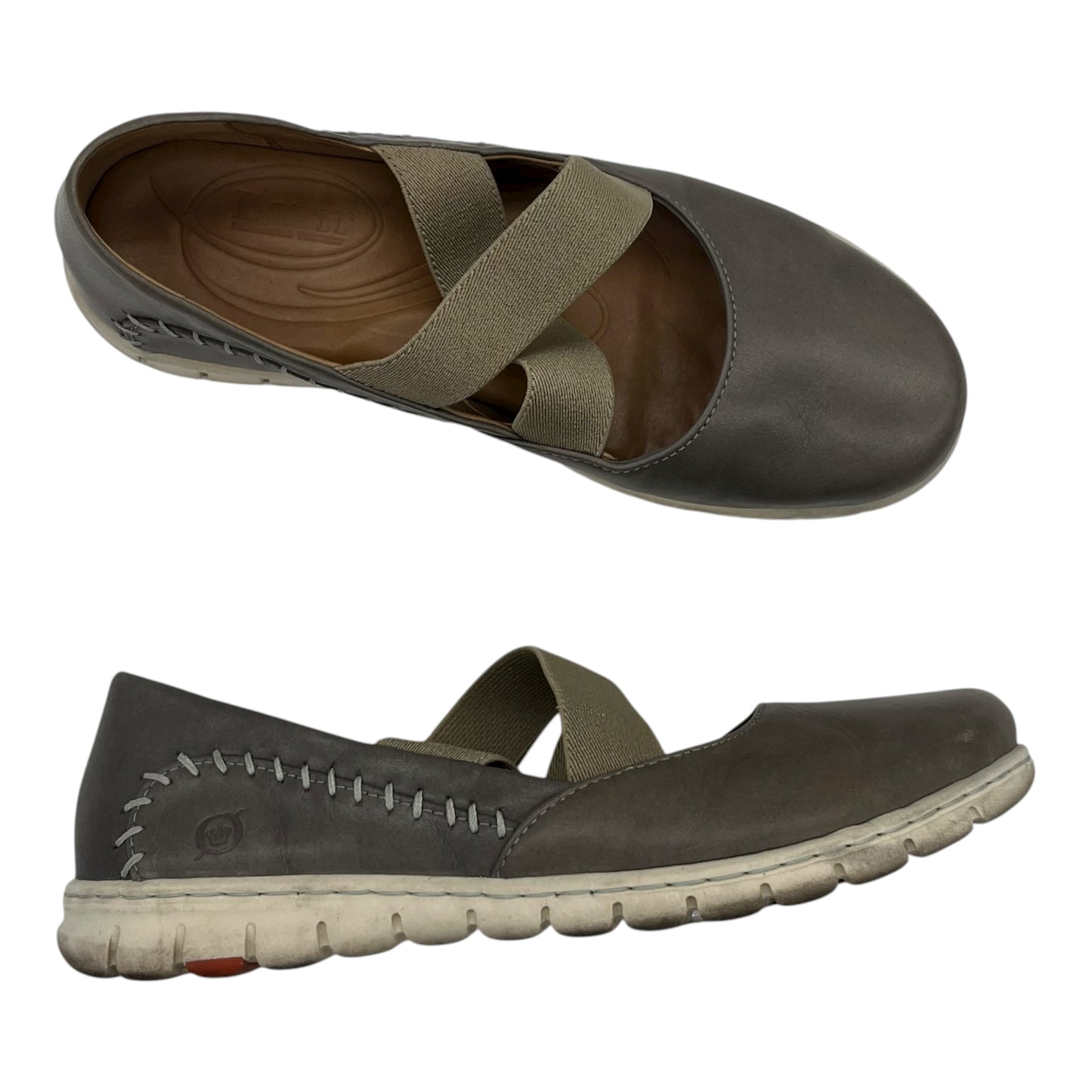 Shoes Flats By Born In Grey, Size:8.5