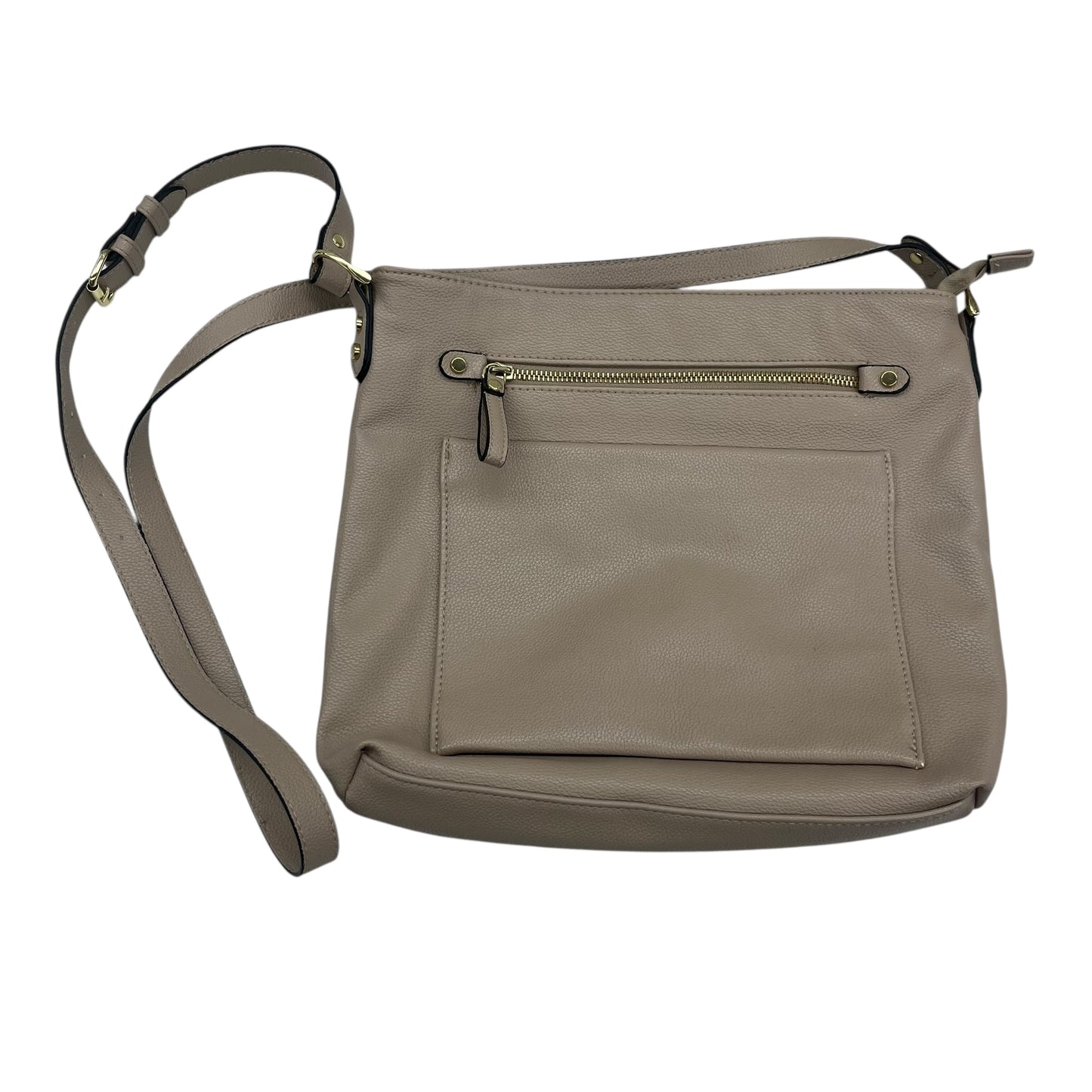 Crossbody By Clothes Mentor In Cream, Size:Medium