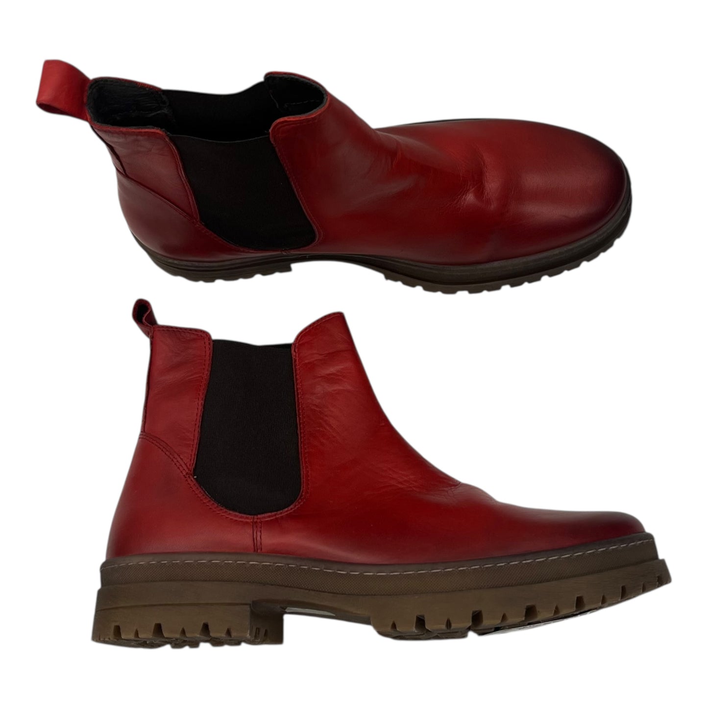 Boots Leather By Miz Mooz In Red, Size:10.5