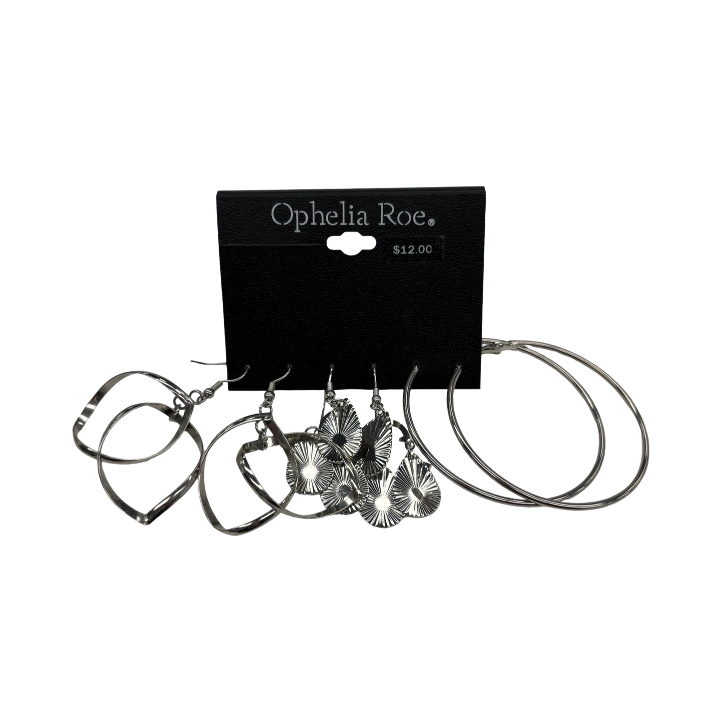 Earrings Dangle/Drop By Ophelia Roe In Silver, Size:03 Piece Set