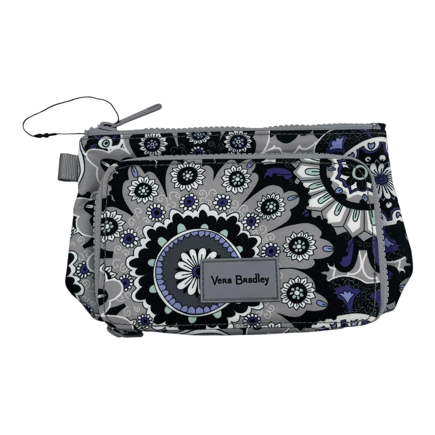 Makeup Bag By Vera Bradley In Grey & Purple, Size:Small