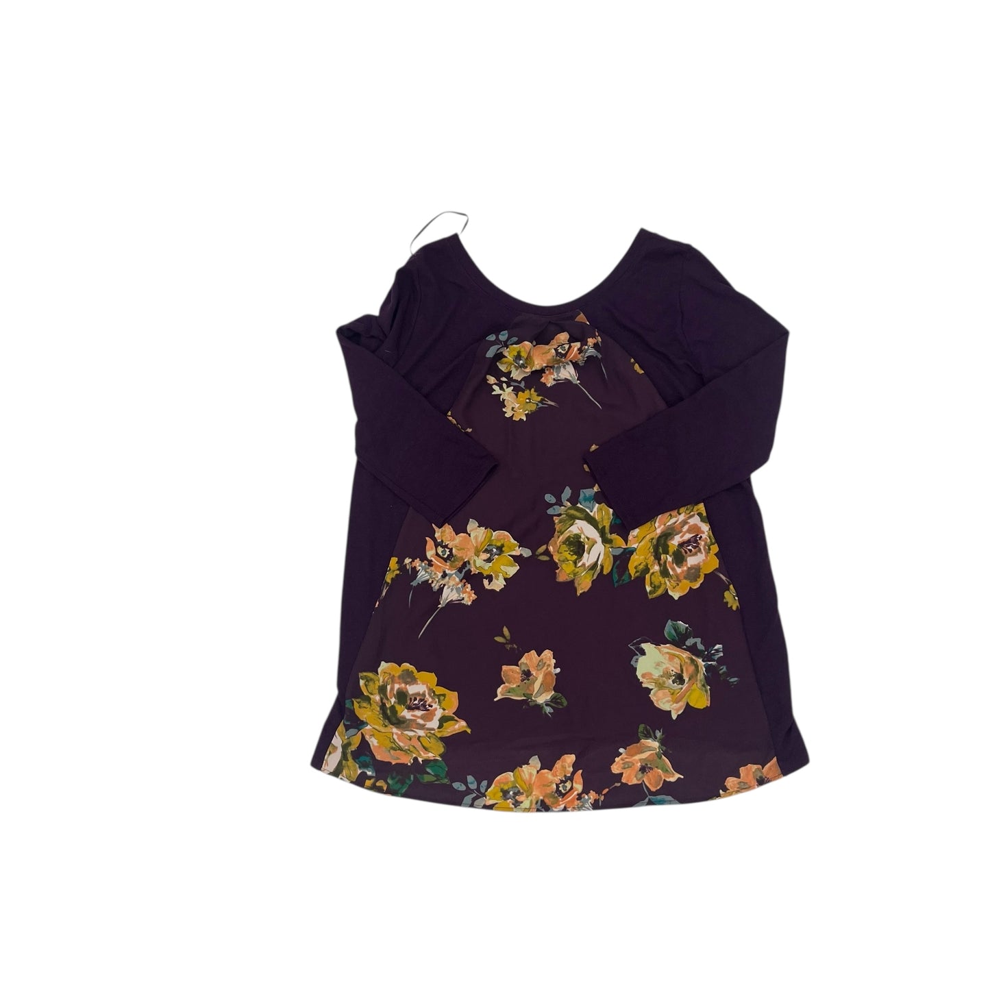 Blouse Ls By Le Lis In Purple, Size:L