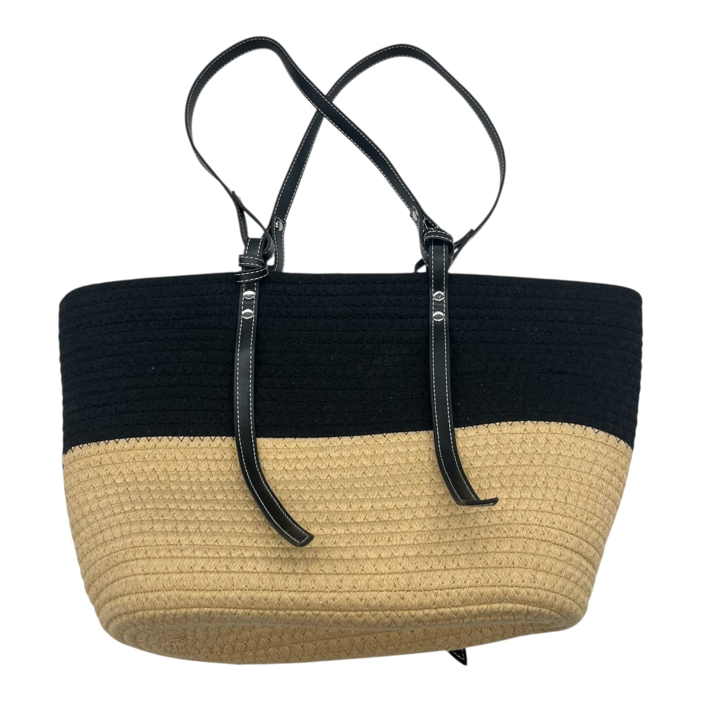 Handbag By Clothes Mentor In Black & Brown, Size:Medium