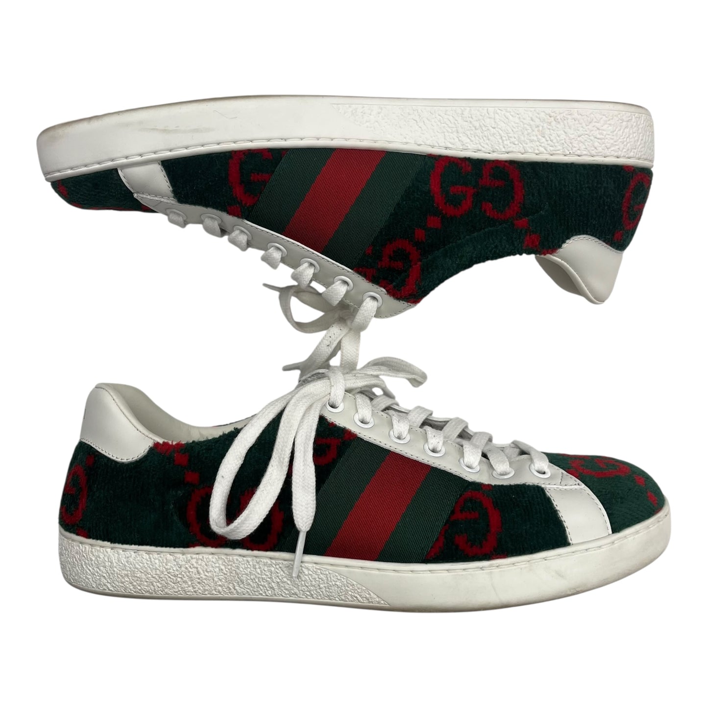 Shoes Luxury Designer By Gucci In Green, Size:10
