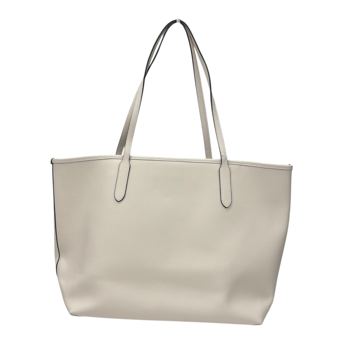 Handbag Designer By Coach In Cream, Size:Large