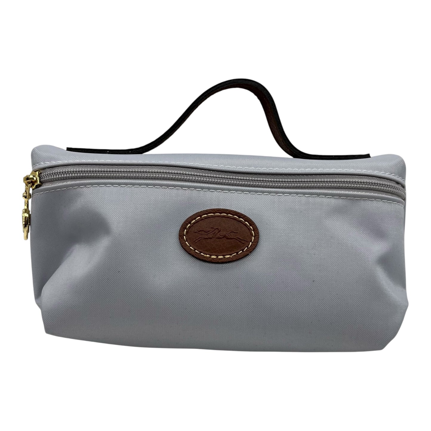Makeup Bag Designer By Longchamp In Grey, Size:Small