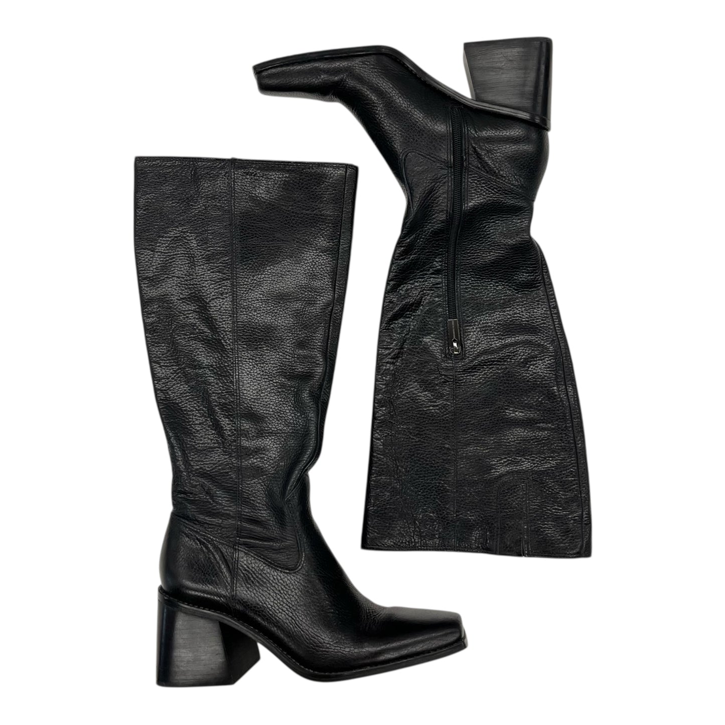 Boots Leather By Vince Camuto In Black, Size:9