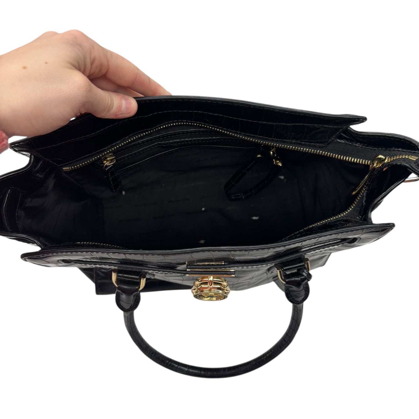 Handbag Designer By Michael Kors In Black, Size:Medium