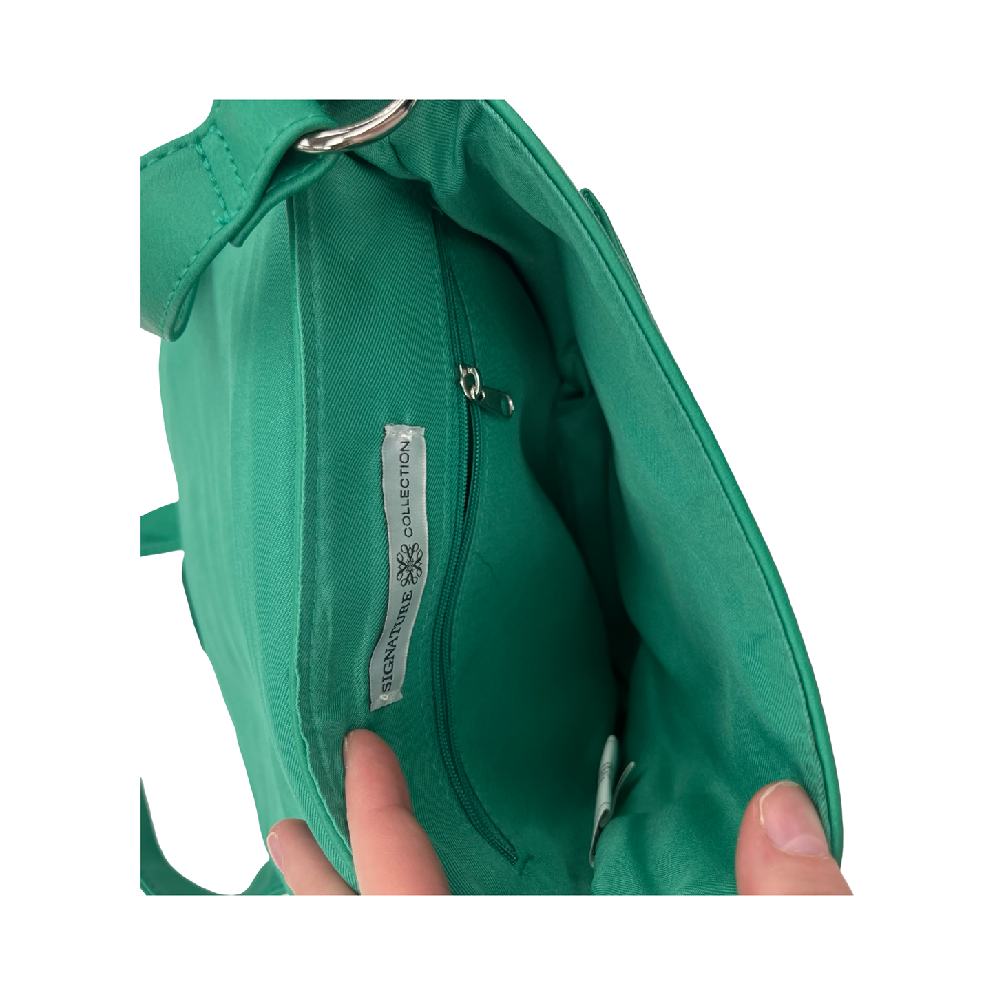 Crossbody By Signature Collection In Green, Size:Medium